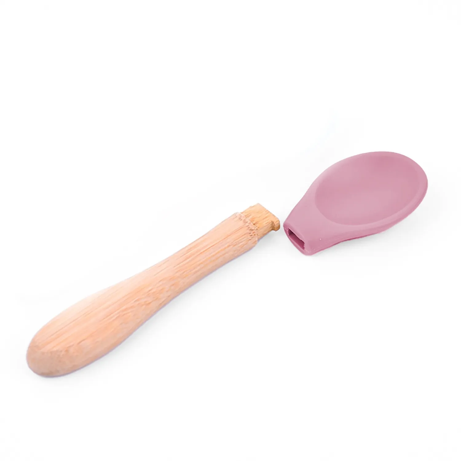 BM Care Bambu Saplı Mama Kaşığı Pembe