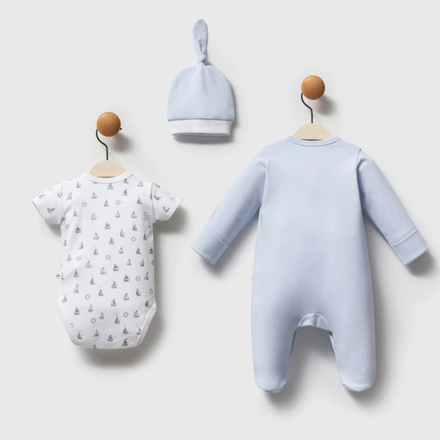 Moi Noi Tulum Body Takım Captain Mavi