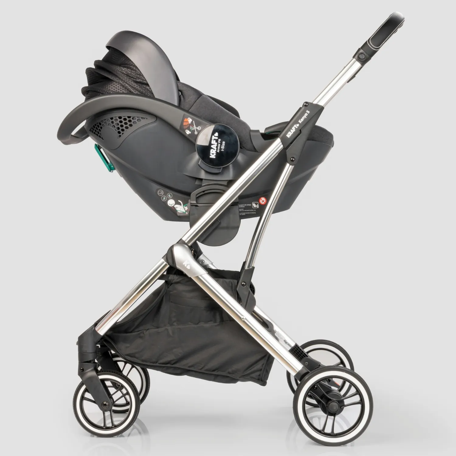 Kraft Kenya S Travel Sistem Bebek Arabası Grey