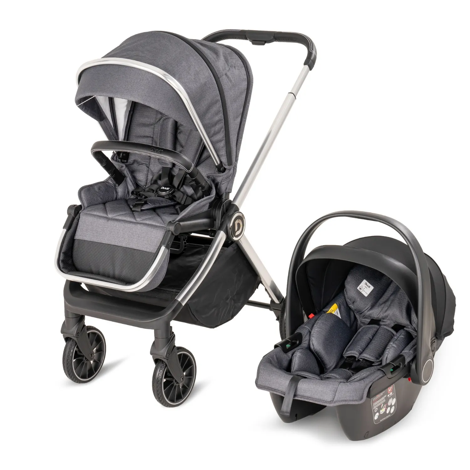 Duux Pro Max 2 Travel Sistem Bebek Arabası Dark Grey