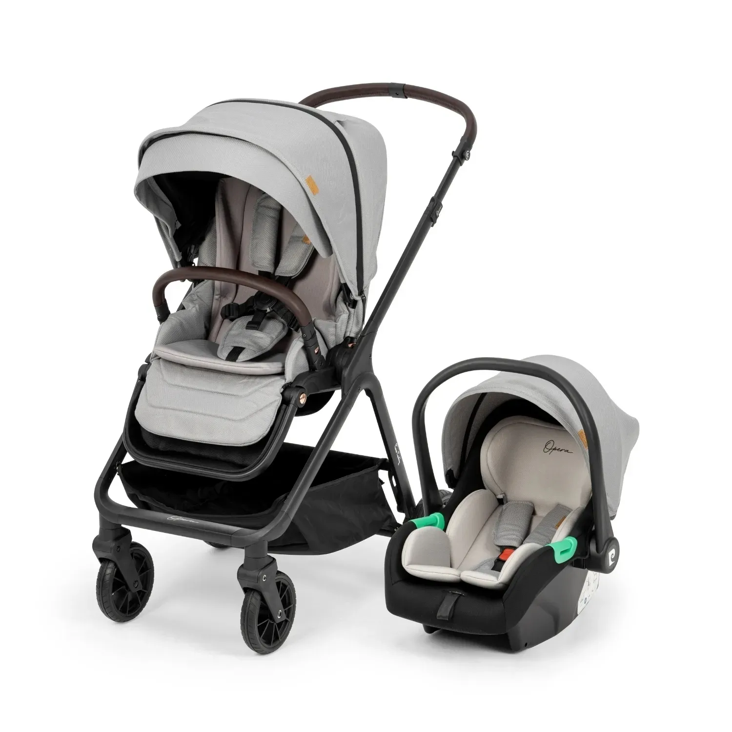 Pierre Cardin Opera Travel Sistem Bebek Arabası Moon Grey 2*2