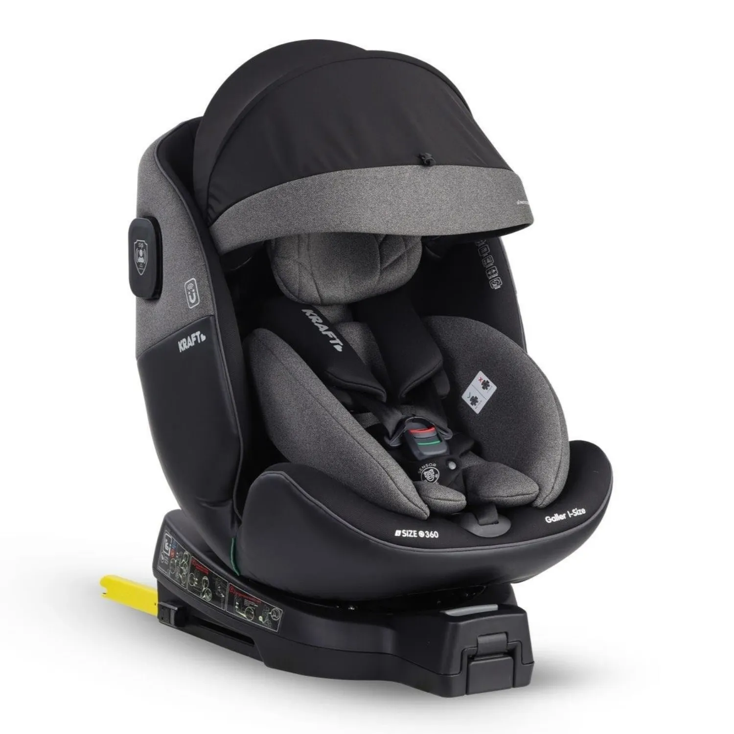 Kraft Galler I-Size Oto Koltuğu 0-36 Kg Açık Gri