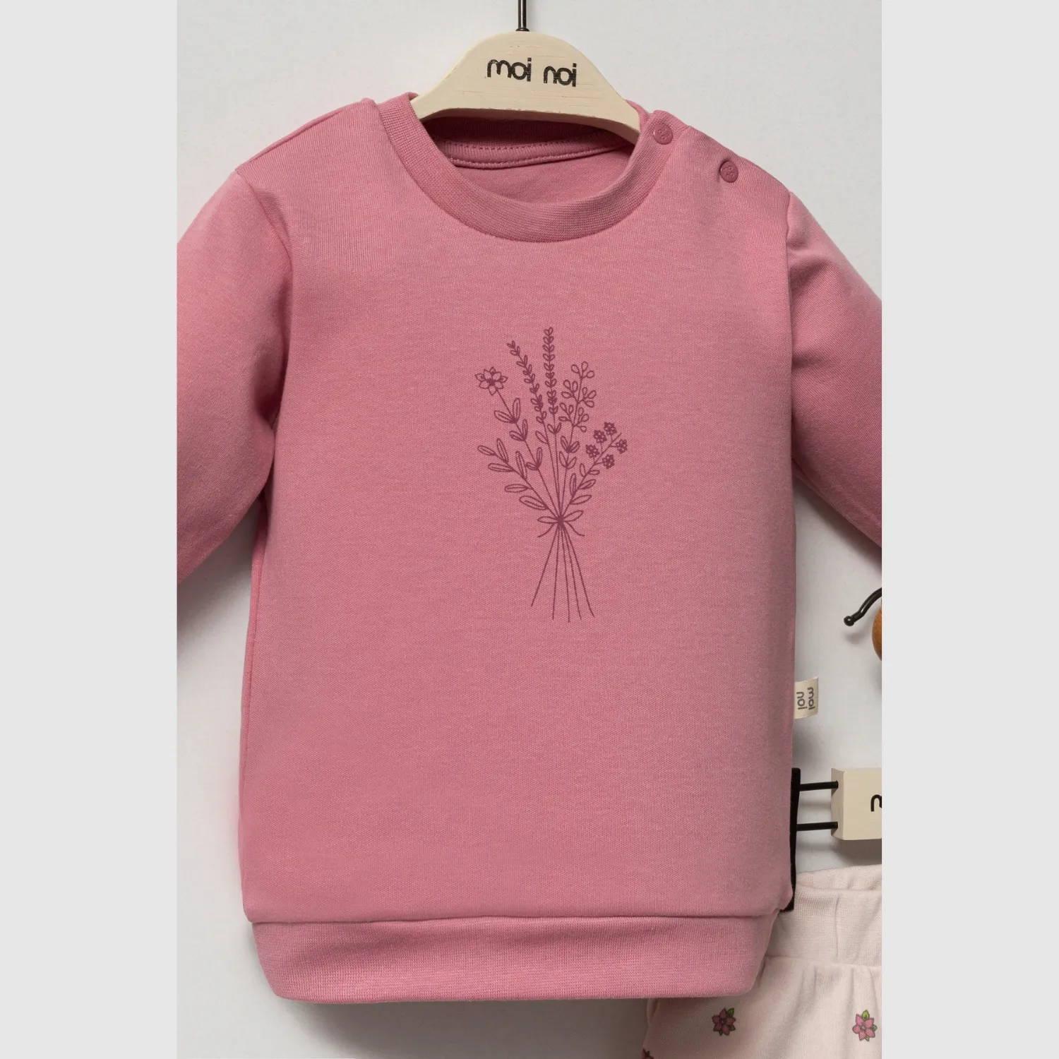 Moi Noi 2li Takım Flowers Mürdüm