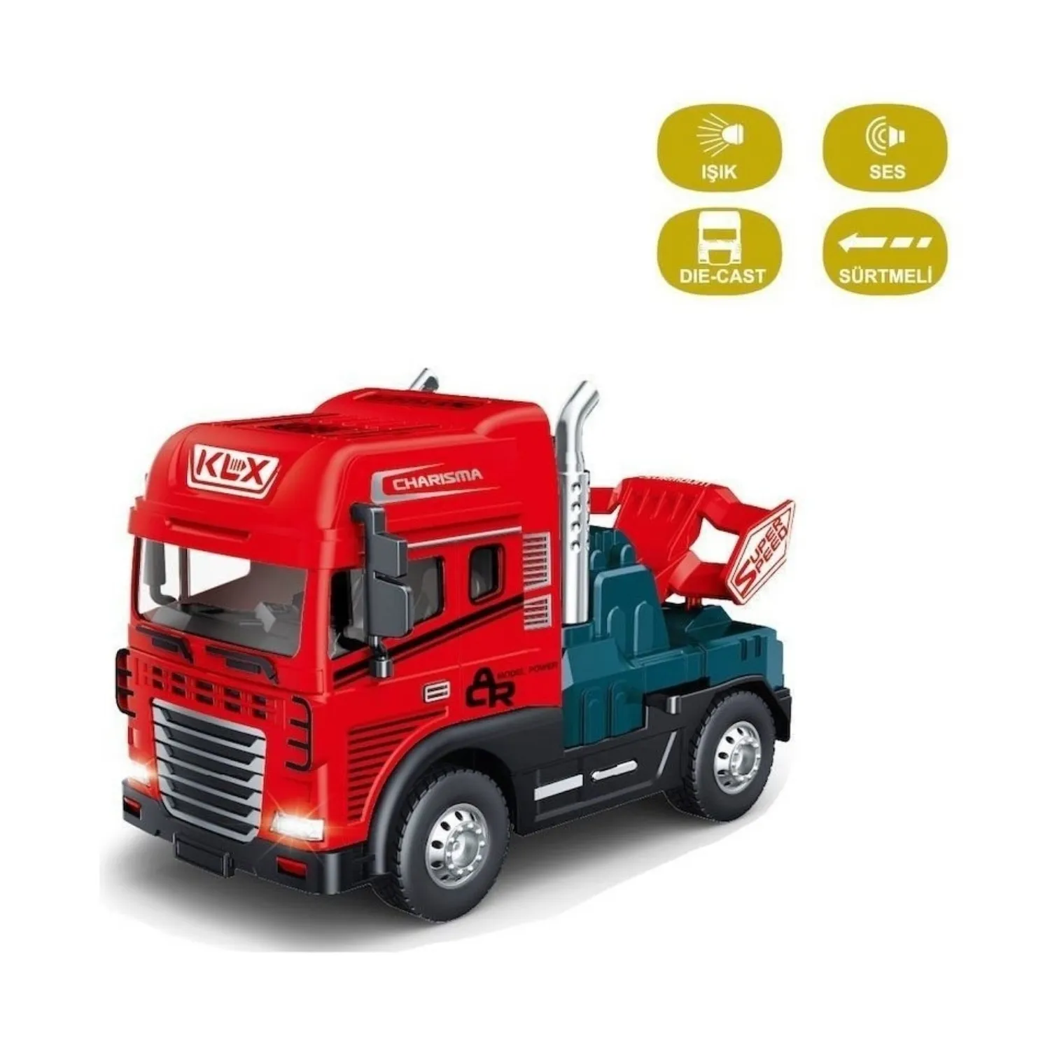 Vardem Sürtmeli Işıklı Müzikli 1:24 Beton Mikseri Tır