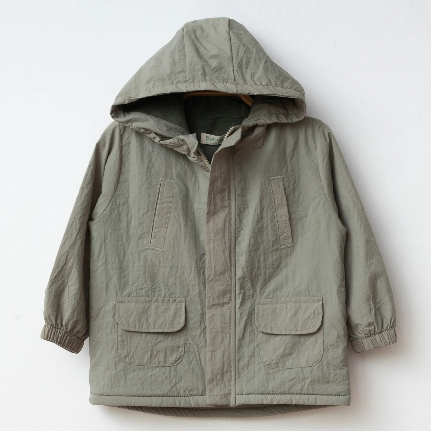 Bebolly Yağmurluk Cep Kapaklı Yeşil