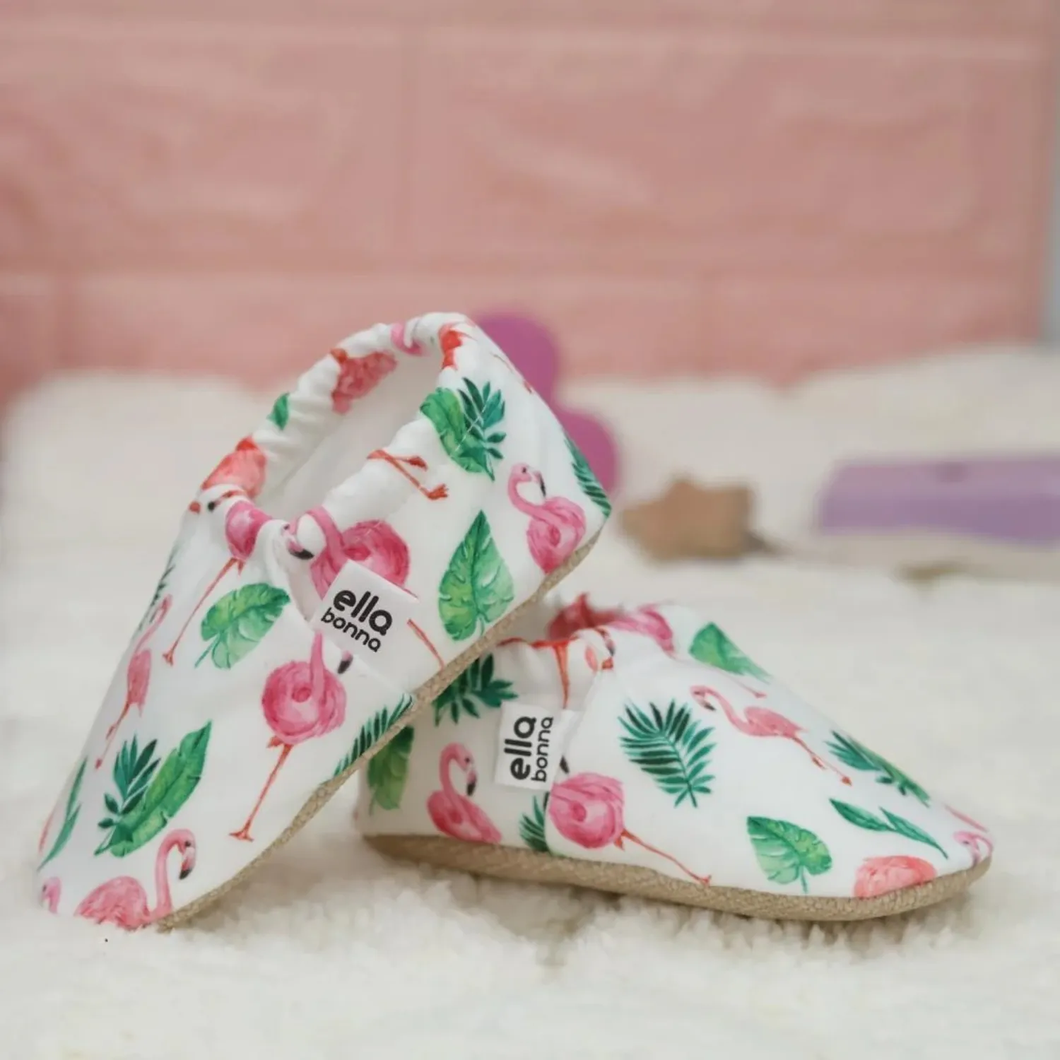 Ella Bonna Patik Kaydırmaz Taban Flamingo