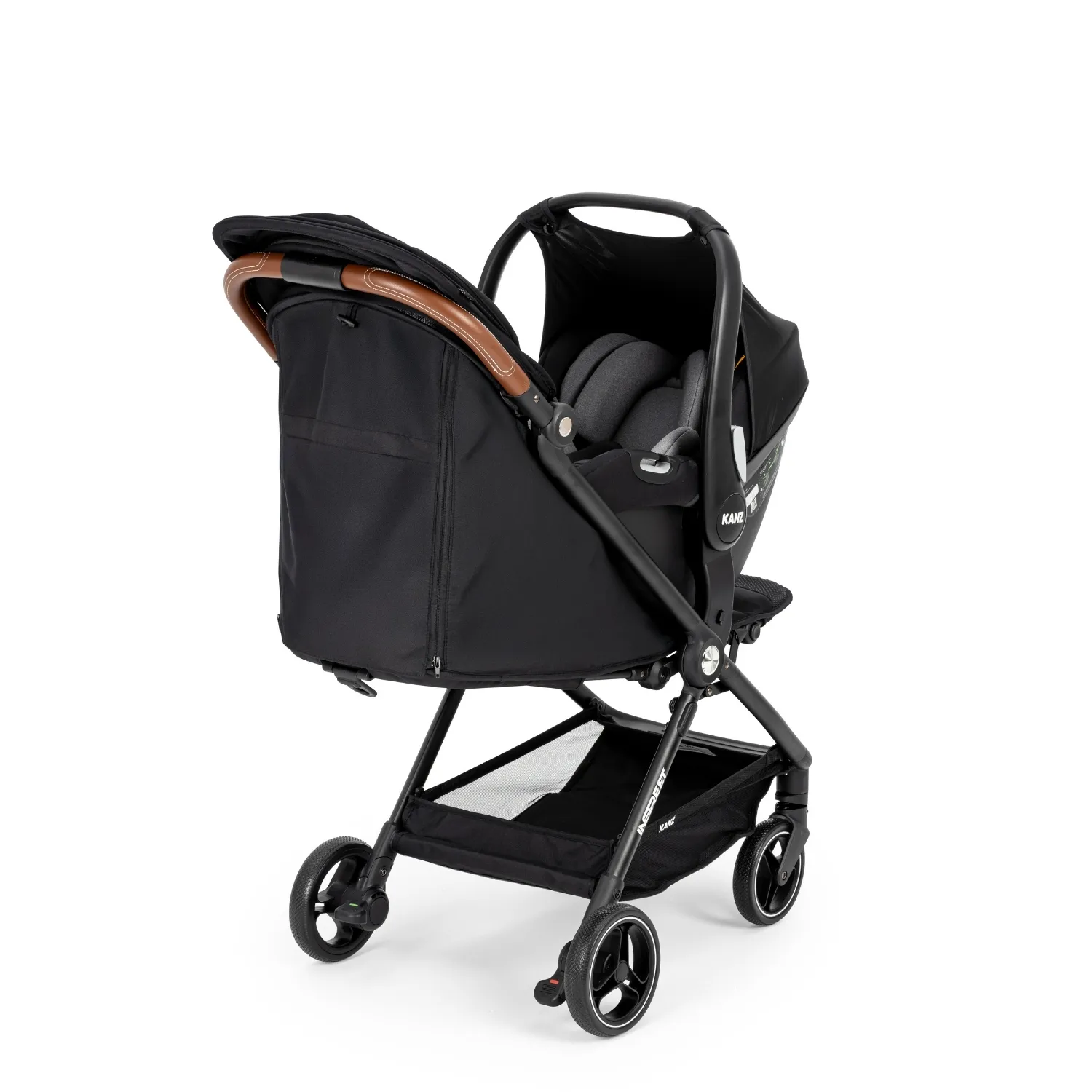 Kanz İnstreet Travel Sistem Bebek Arabası Black
