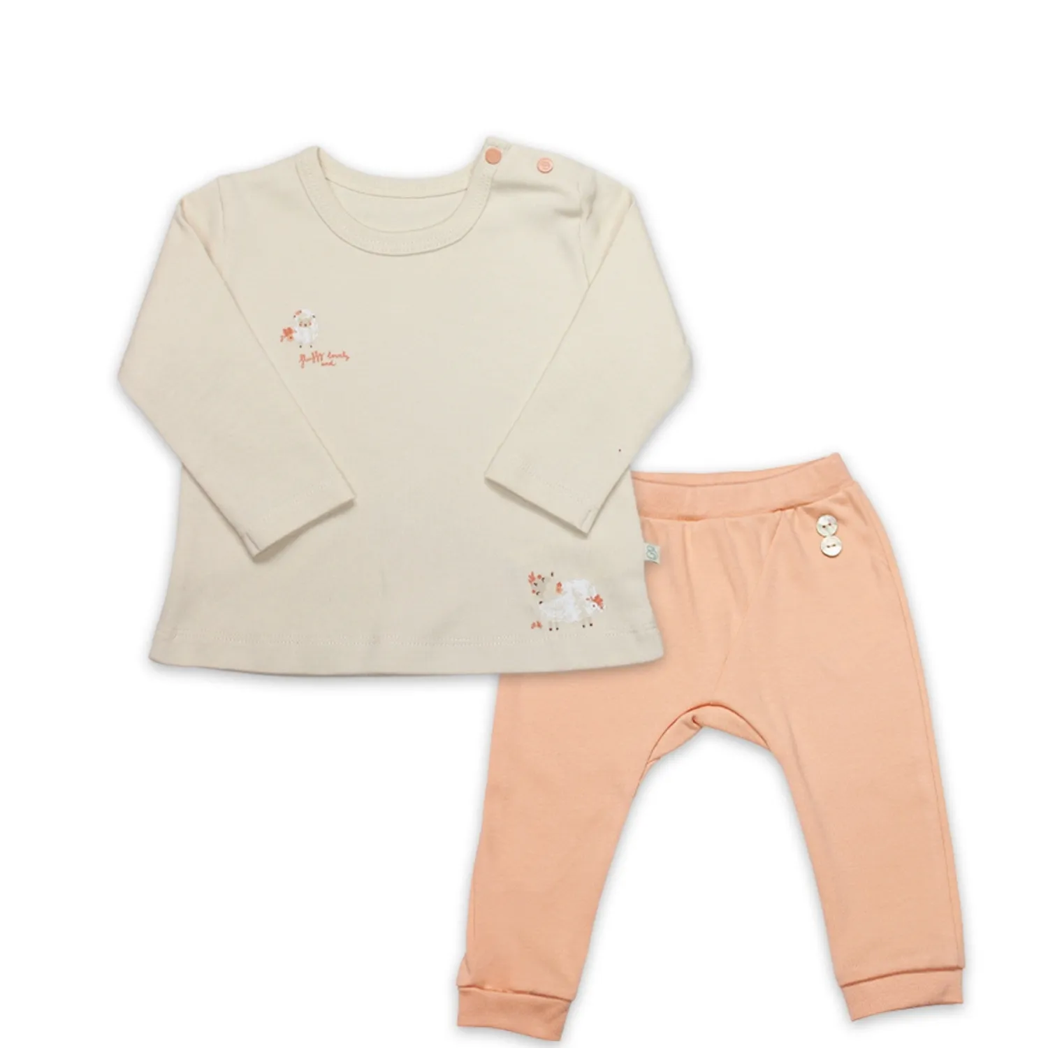 Bistyle 2li Takım Fluffy And Lovely Bej - Somon - Ekru