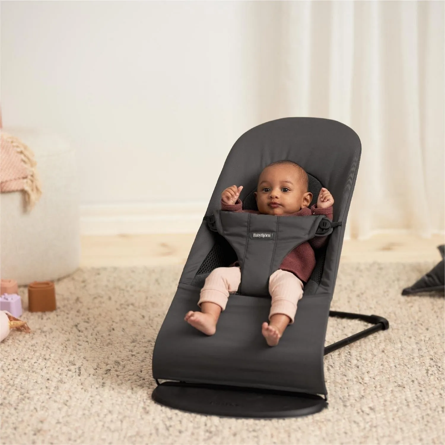 Babybjörn Balance Soft Ana Kucağı Woven Cotton Jersey Tri Fabric Dark Grey
