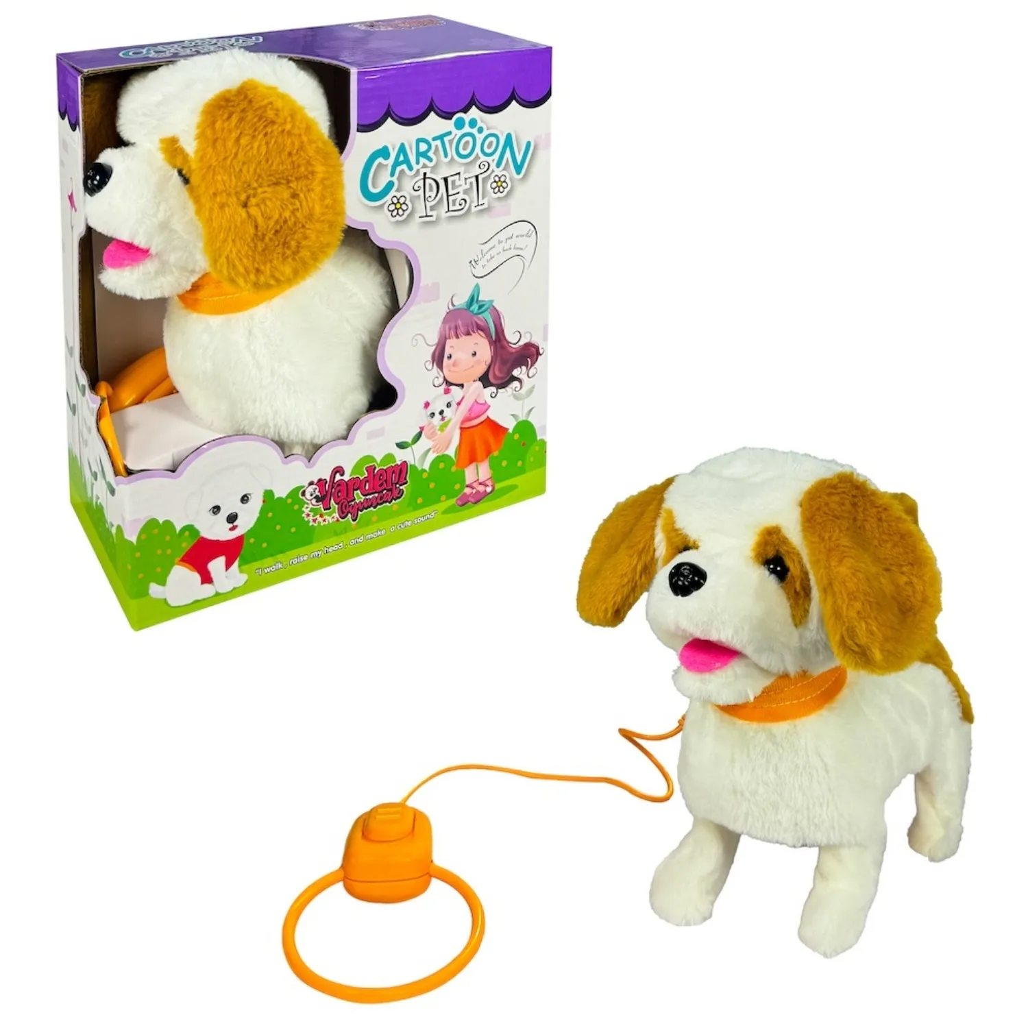 Peluş Tasmalı Yürüyen Köpek