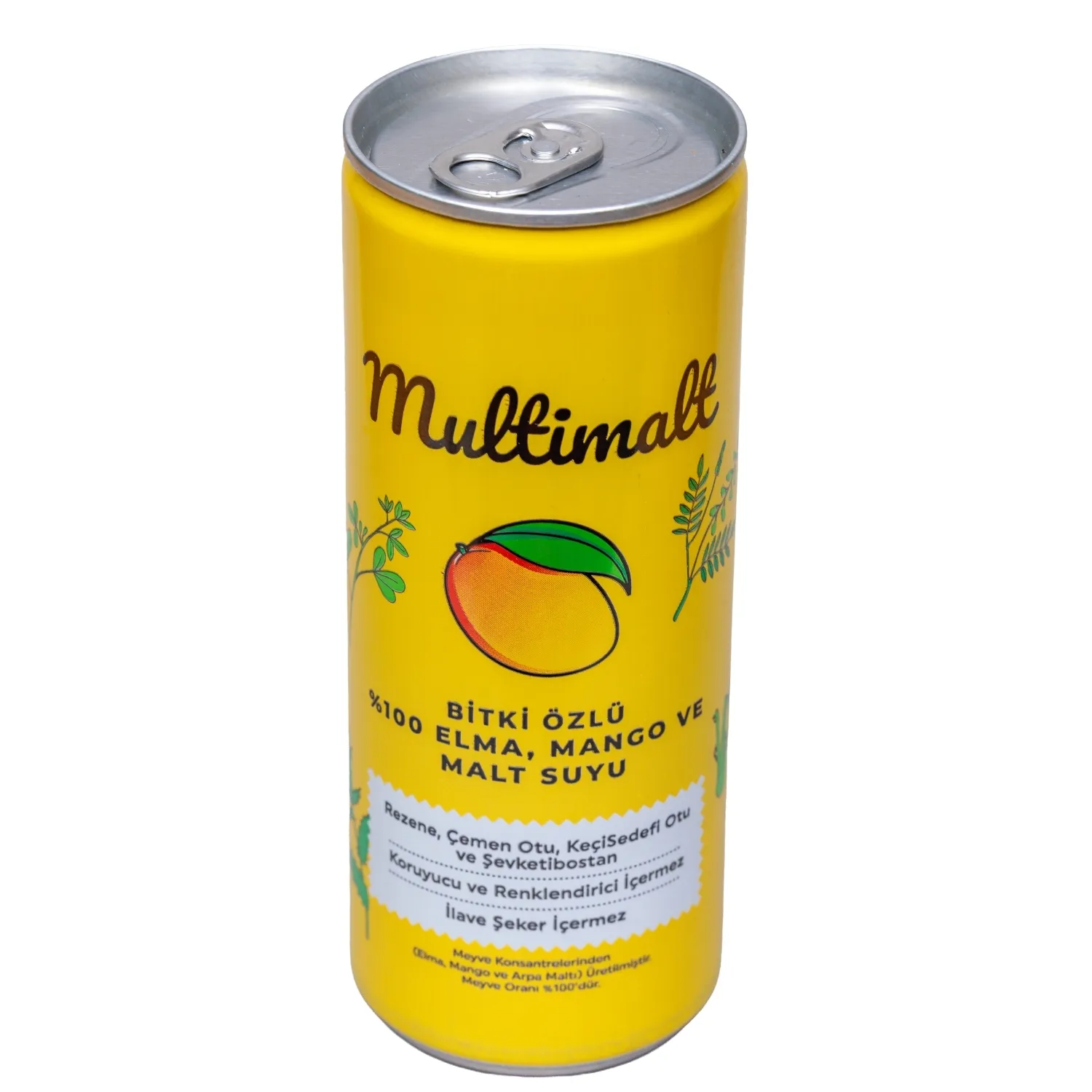 Multimalt Bitki Özlü %100 Elma,Mango Ve Malt Suyu 250 ml*12