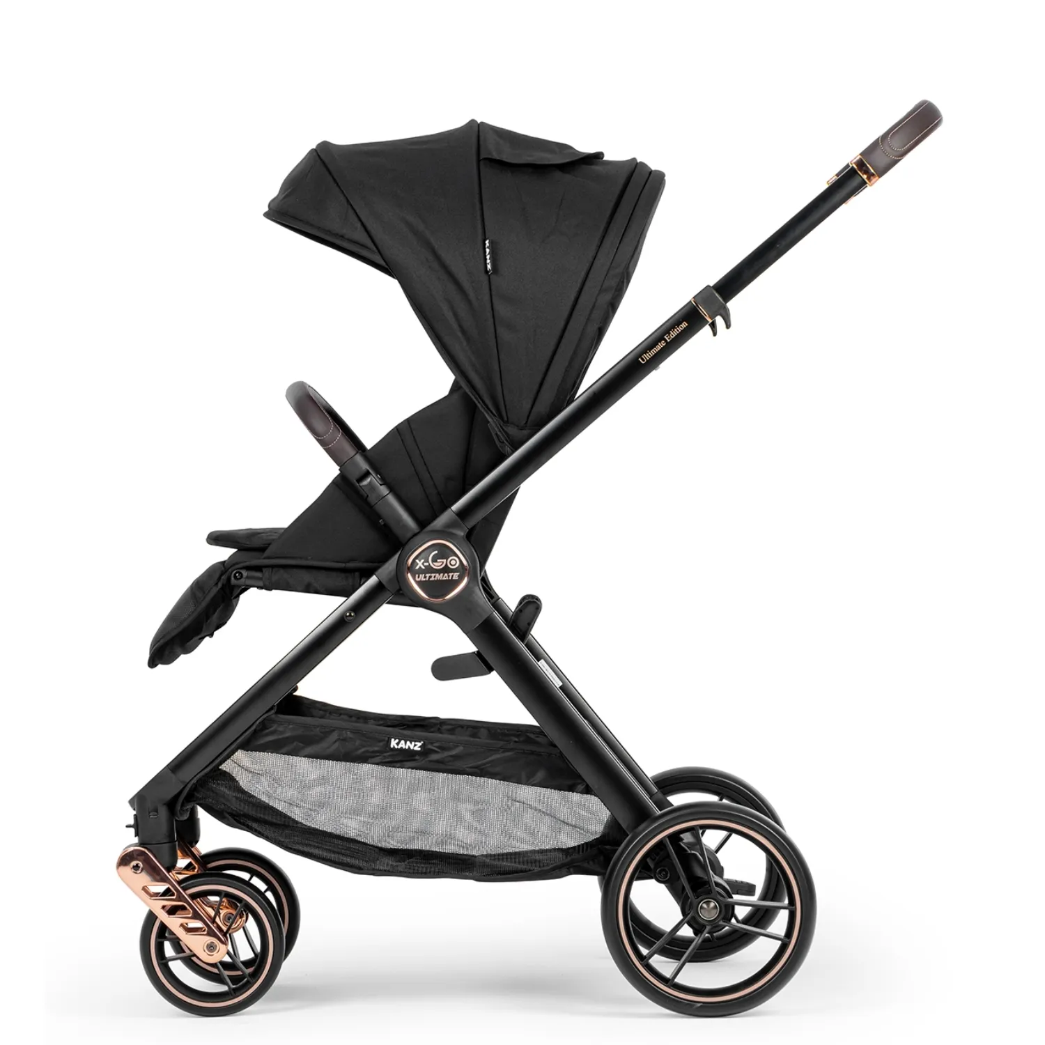 Kanz X-Go Ultimate Travel Sistem Bebek Arabası Rose Gold Siyah
