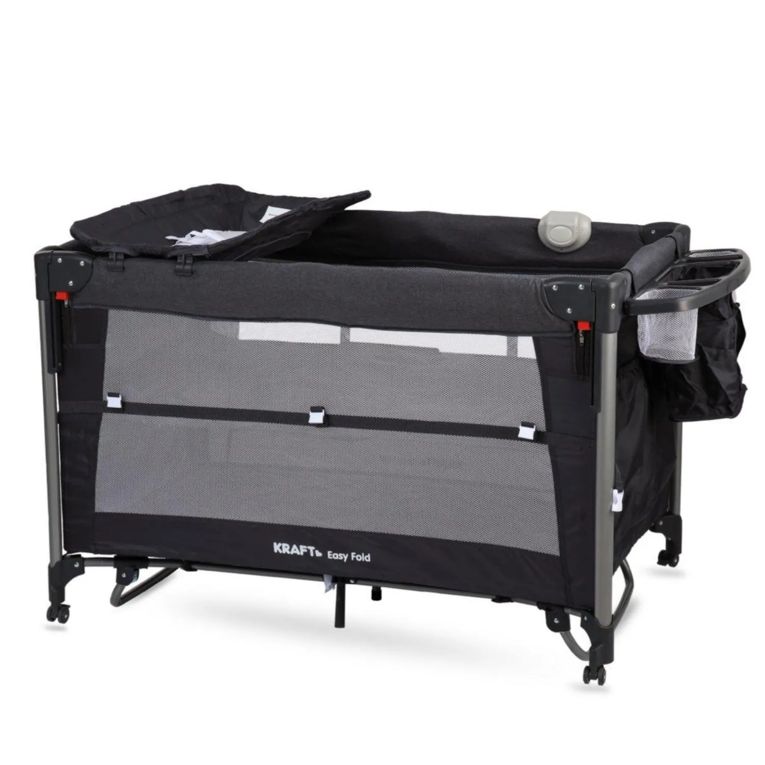 Kraft Easy Fold Anne Yanı Oyun Parkı 70x110 cm Dark Grey