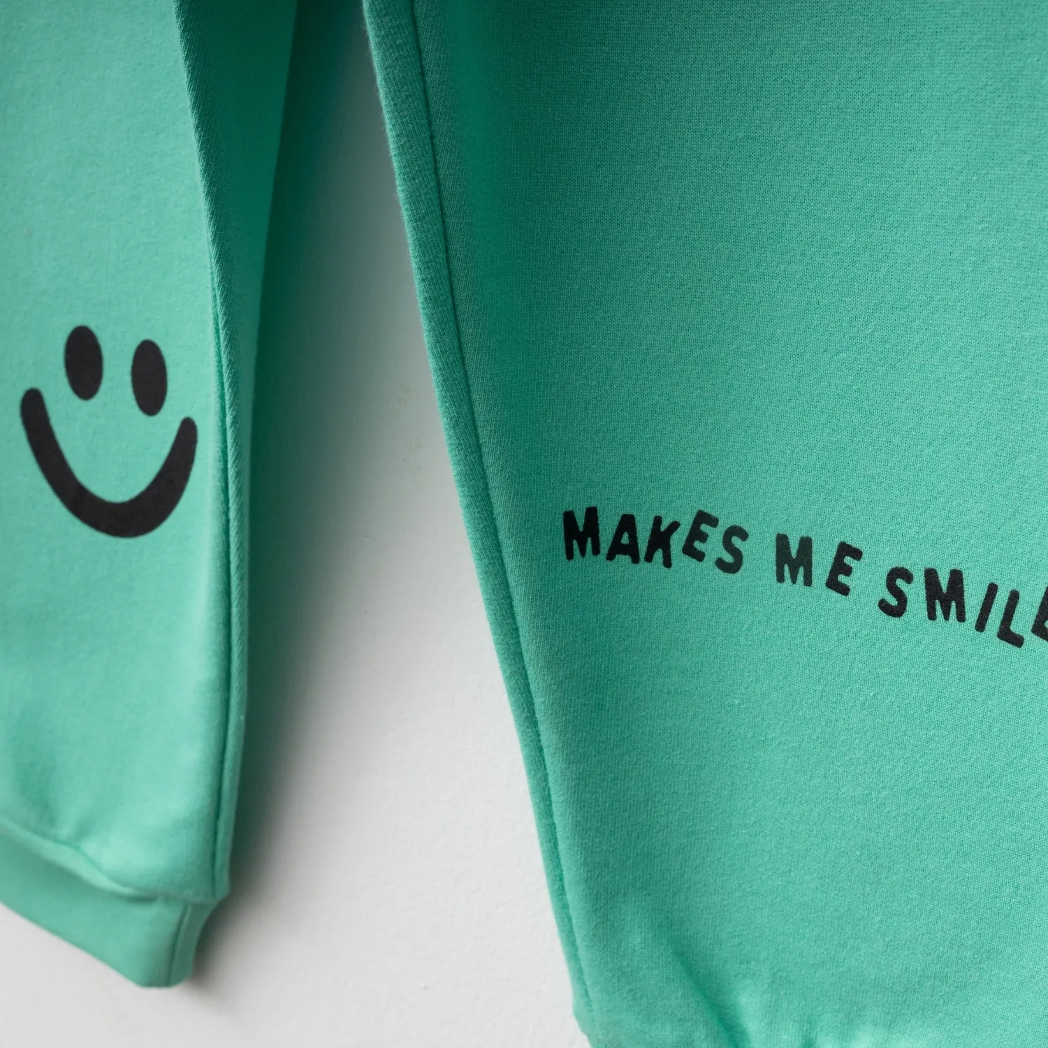 Bebolly Eşofman Altı Makes Me Smile Baskılı Mint