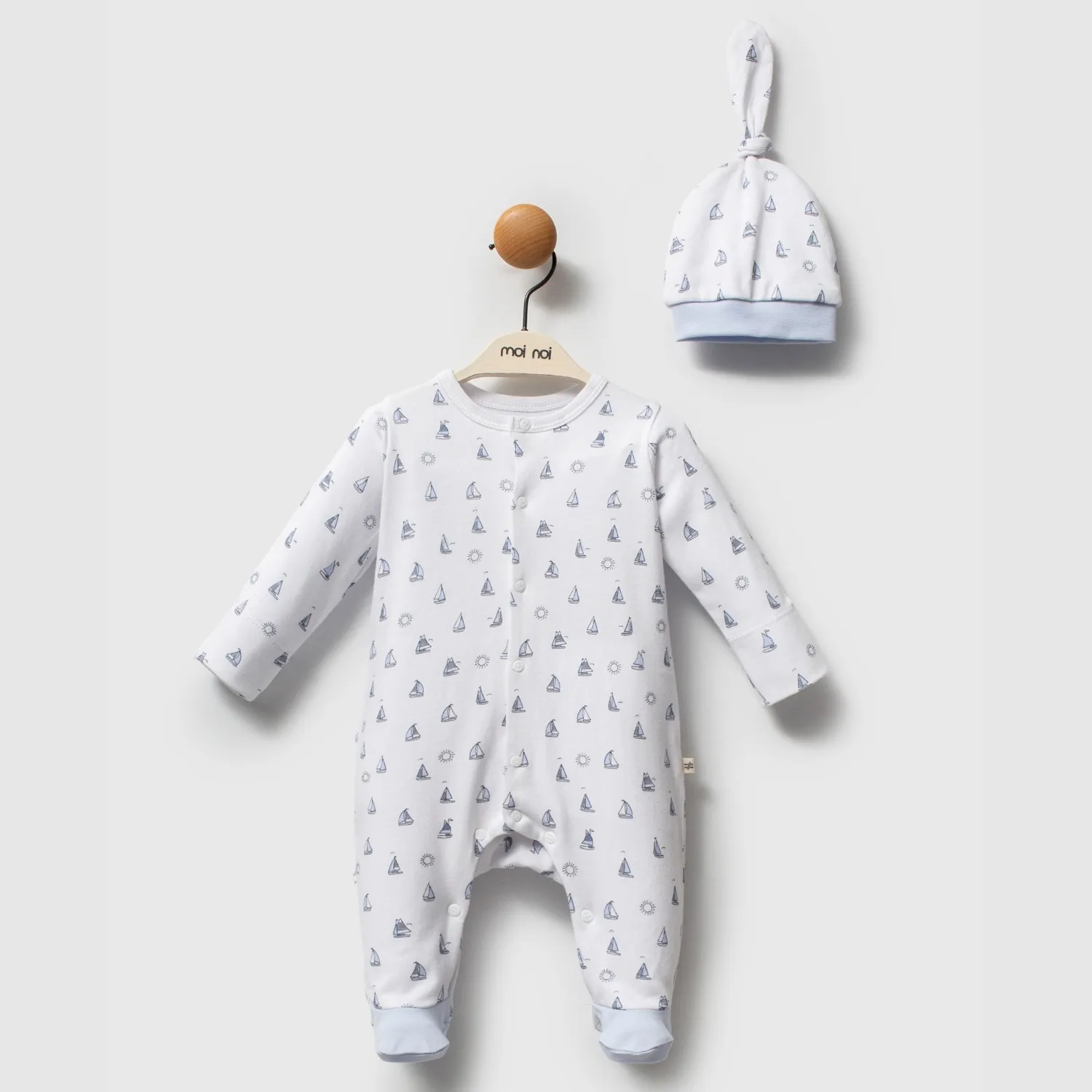 Moi Noi Tulum Şapka Takım Captain Mavi