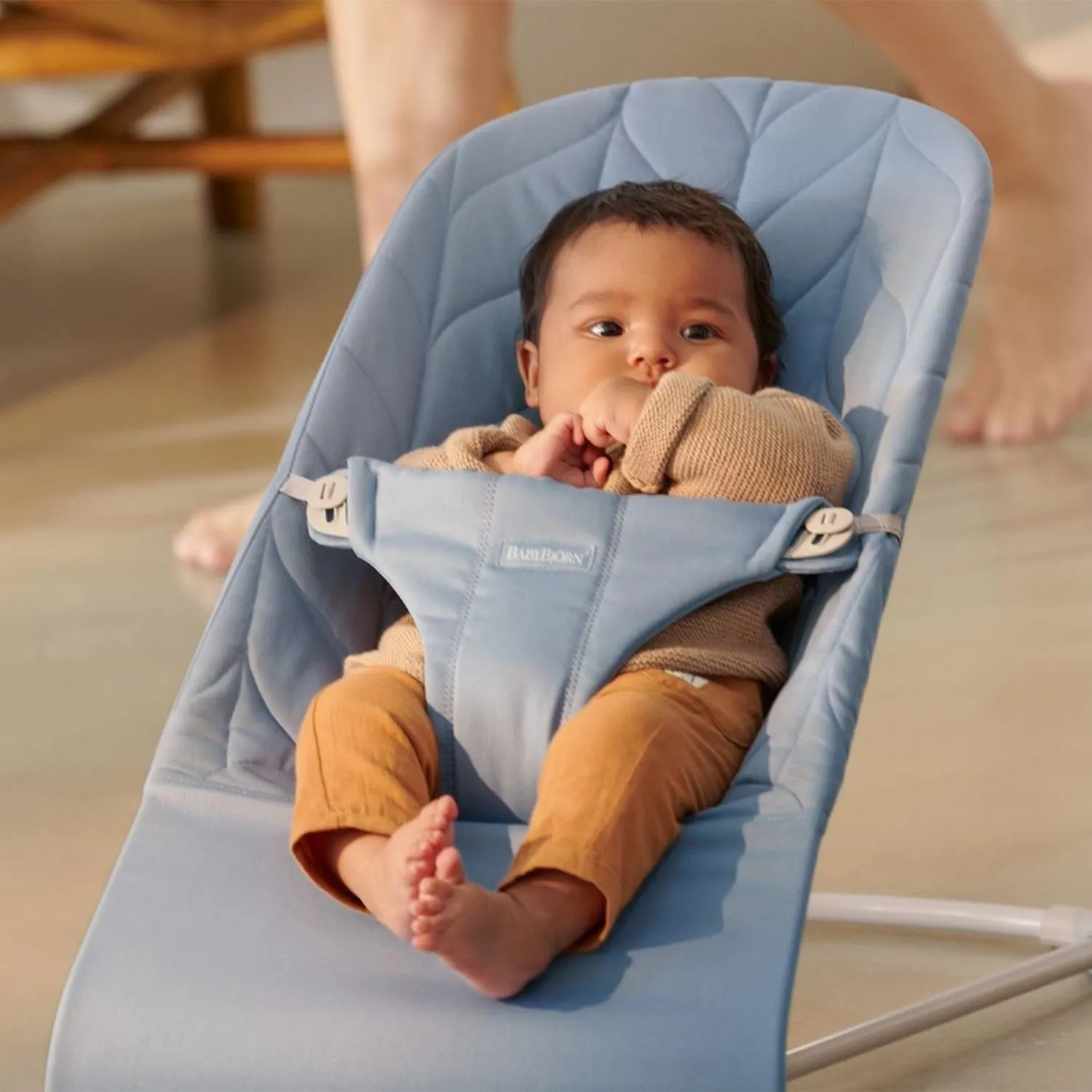 Babybjörn Bliss Ana Kucağı Woven Cotton Petal Blue
