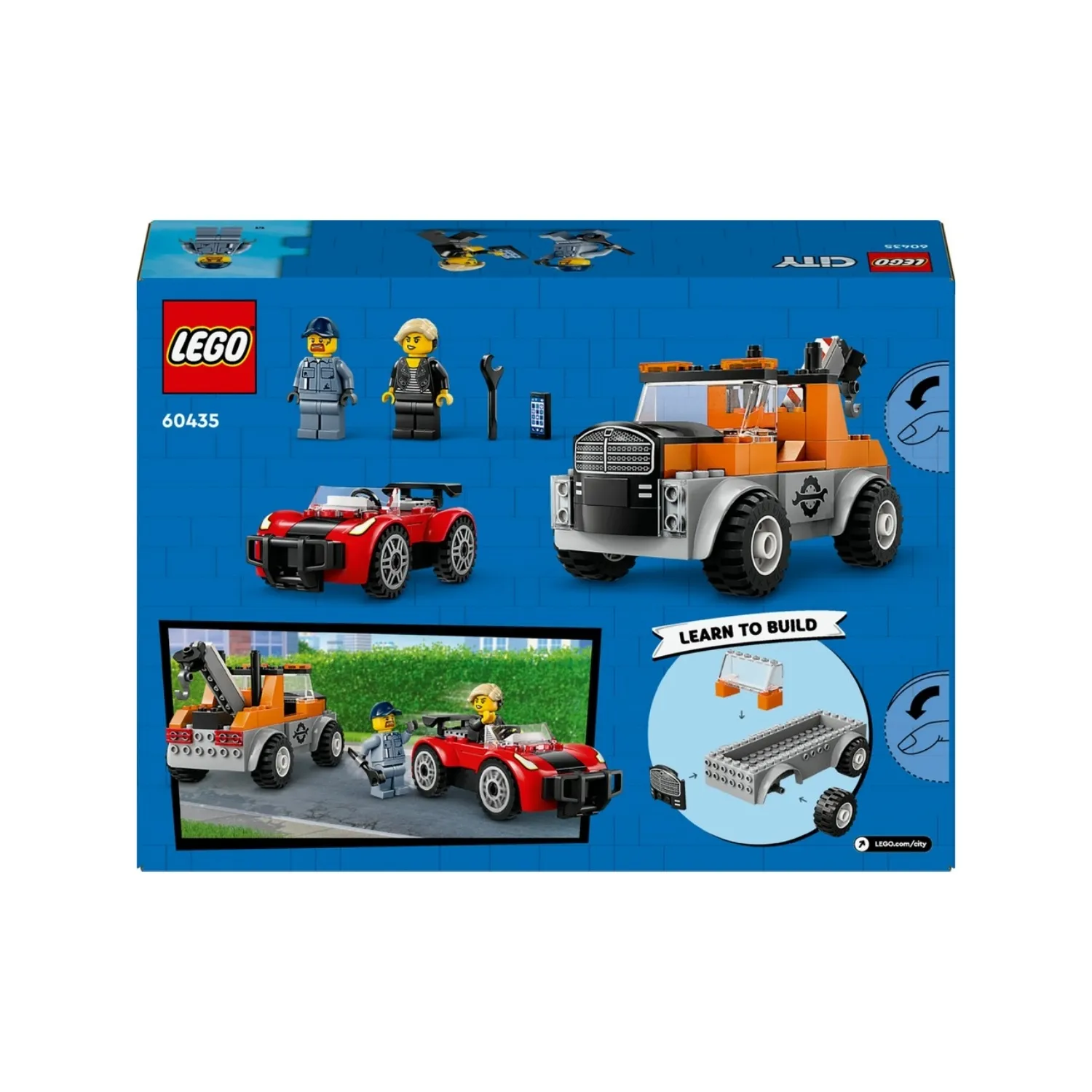 LEGO City Çekici Kamyon ve Spor Araba Tamiri 60435