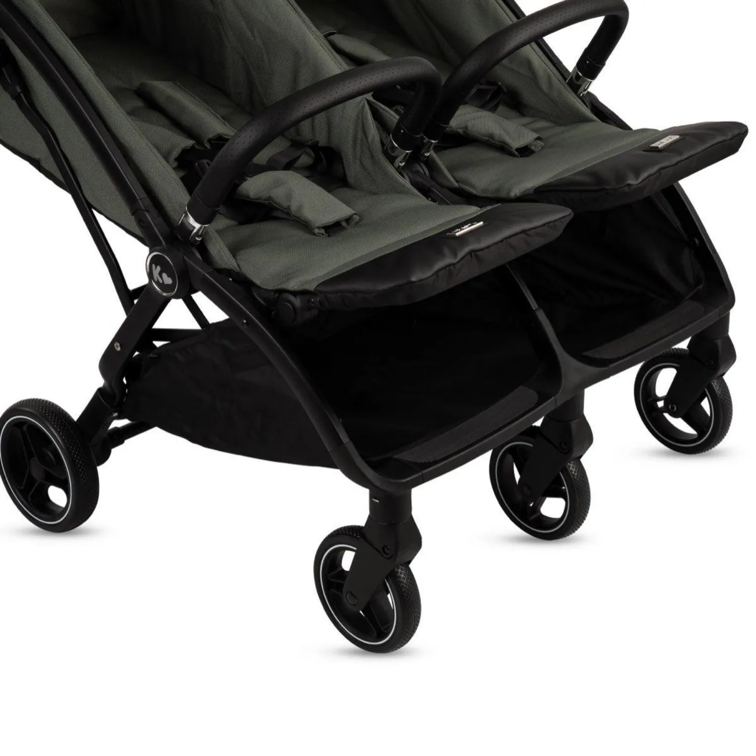 Kraft Duplo İkiz Bebek Arabası Black