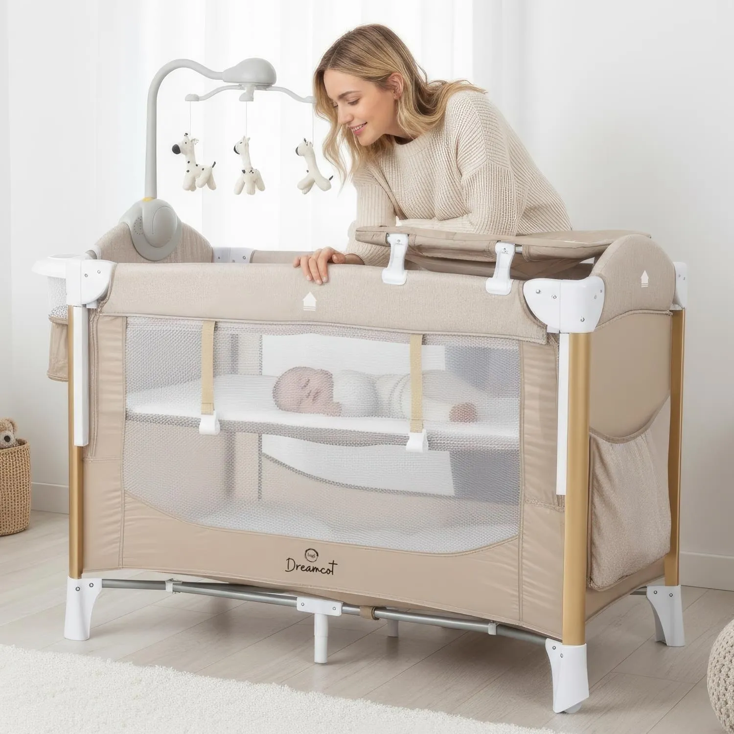 Bagi Dreamcot Oyun Parkı 70x100 cm Beige
