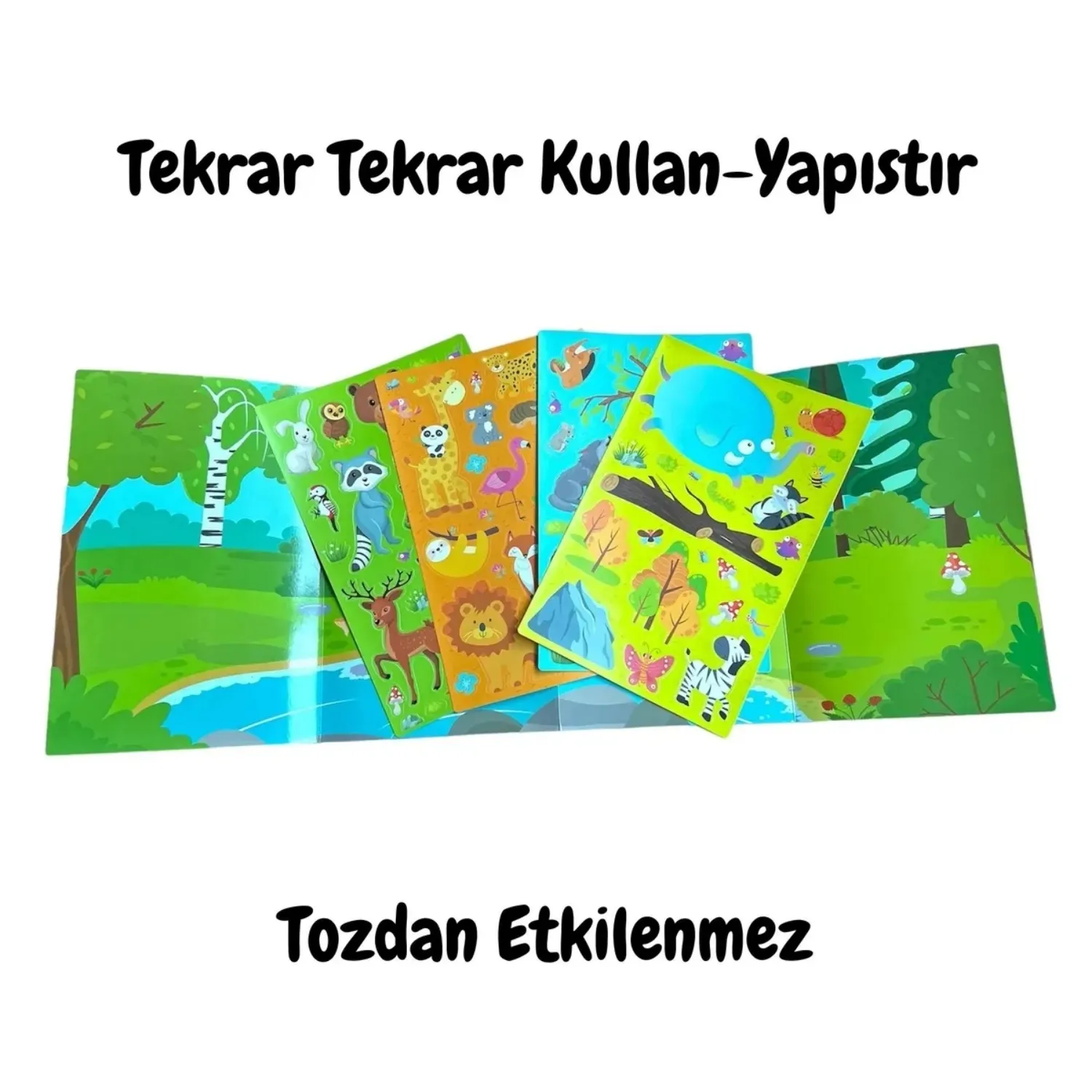 Lino Tekrar Tekrar Kullanılabilen Stıcker Seti Anımal