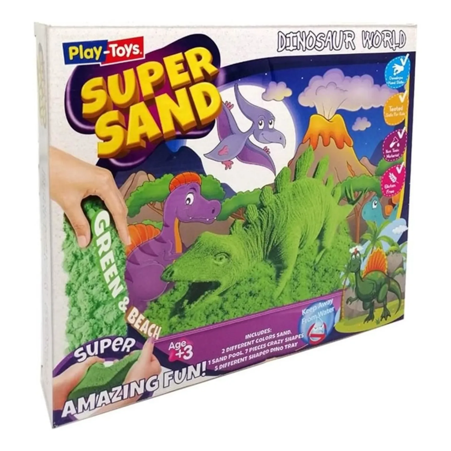 Play Toys Kinetik Kum Dinozor Oyun Kumu 500gr