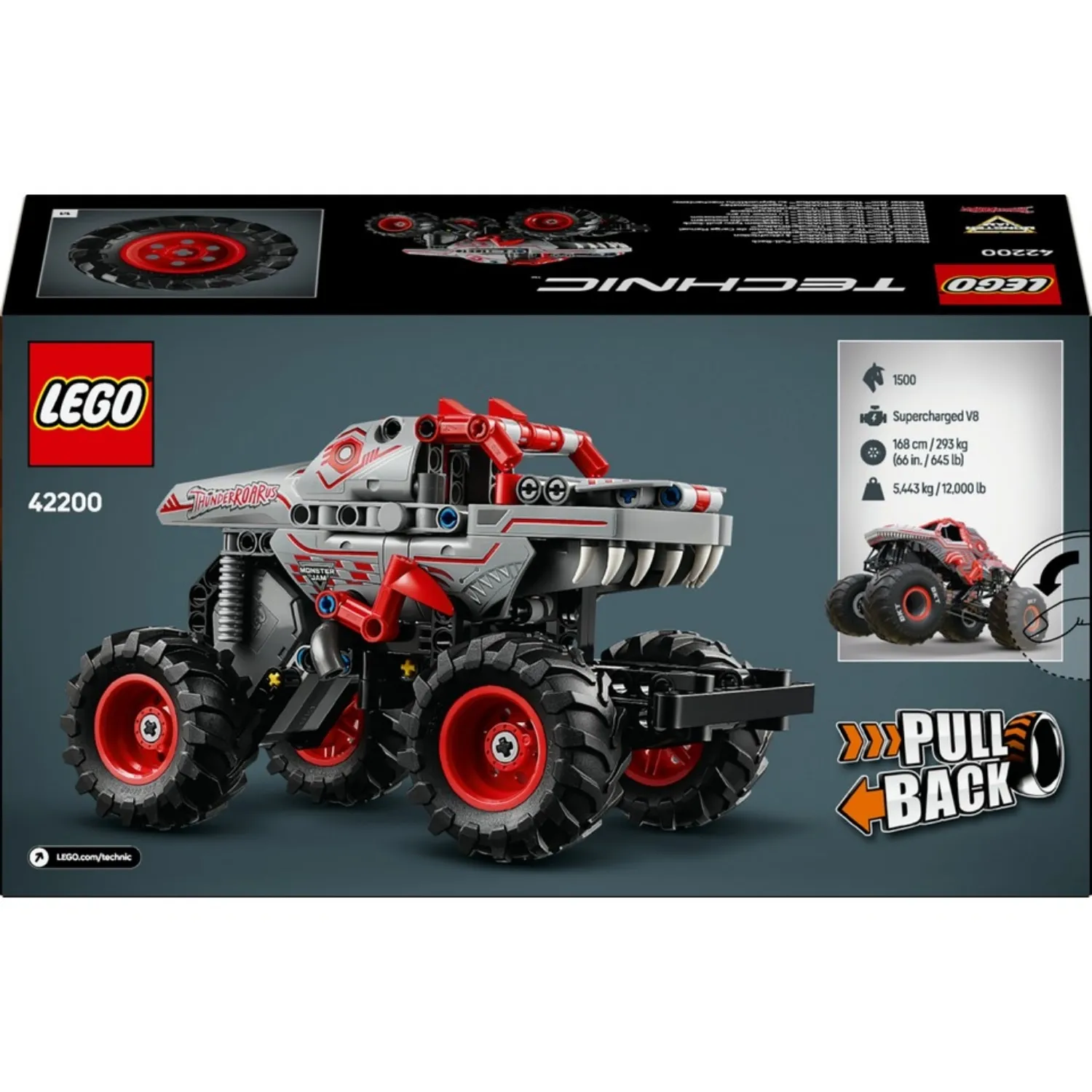 LEGO Technic Monster Jam ThunderROARus Çek-Bırak 42200