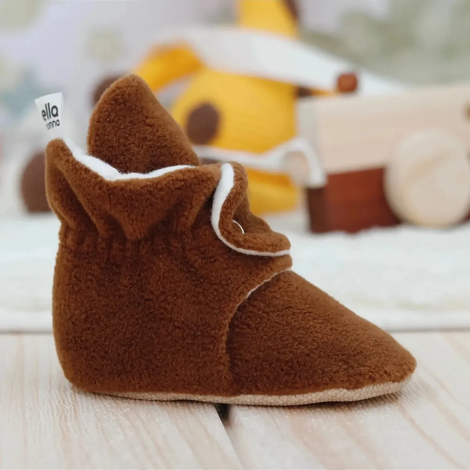 Ella Bonna Ev Terliği Polar Kaydırmaz Taban Taba
