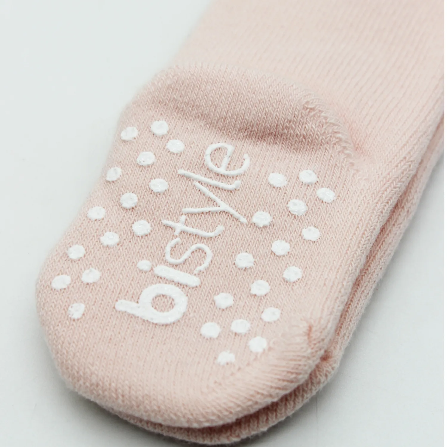 Bibaby Organik Çorap Soket Kaymaz Havlu Bistyle Pembe