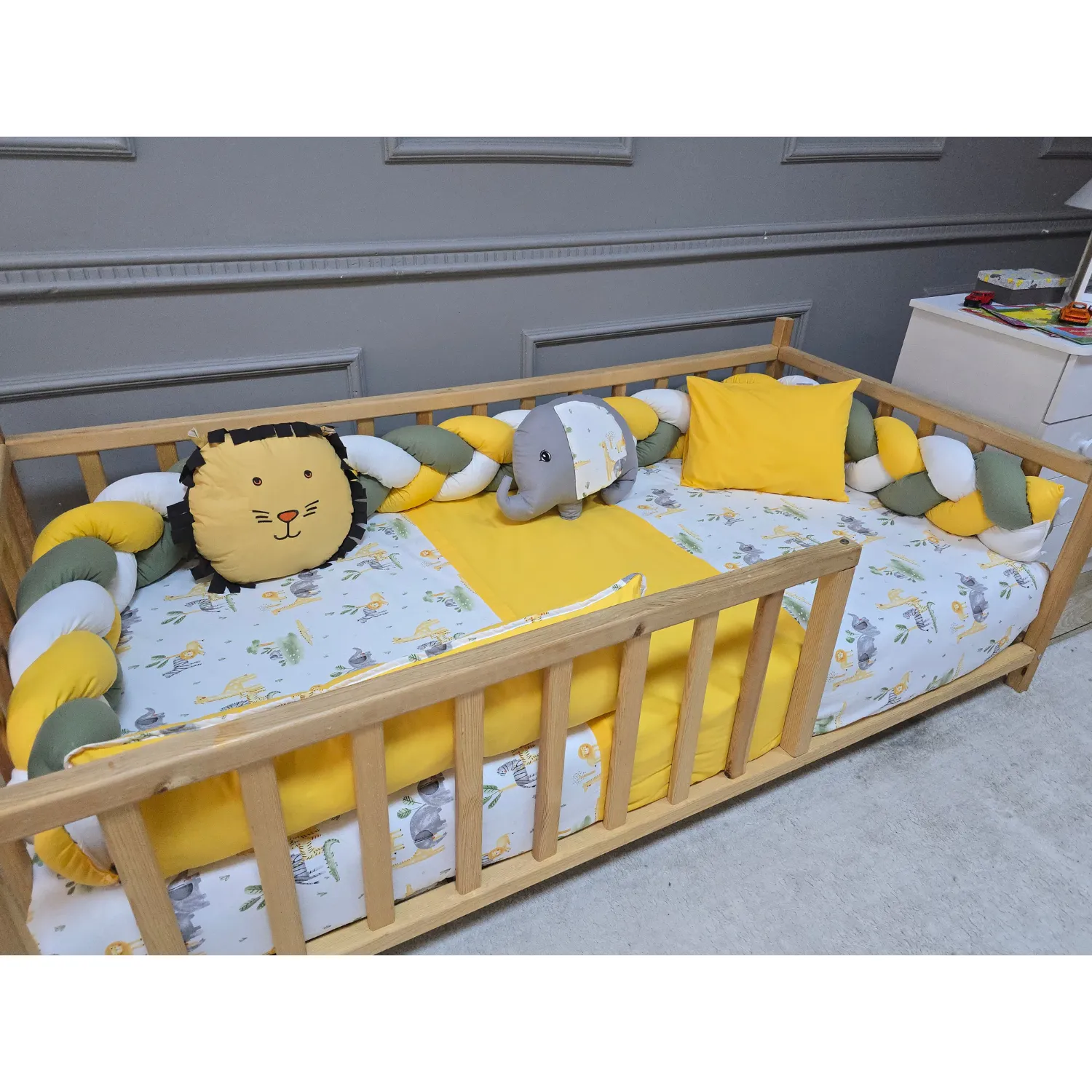 Yuar Baby Motessori Örgü Uyku Seti Sarı Amazon
