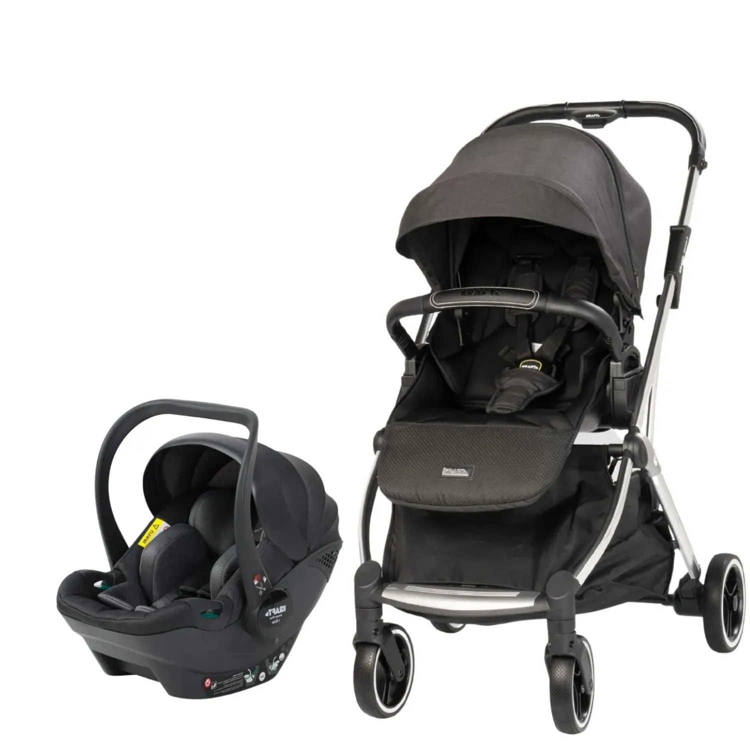 Kraft Kenya S Armor Plus Travel Sistem Bebek Arabası Black