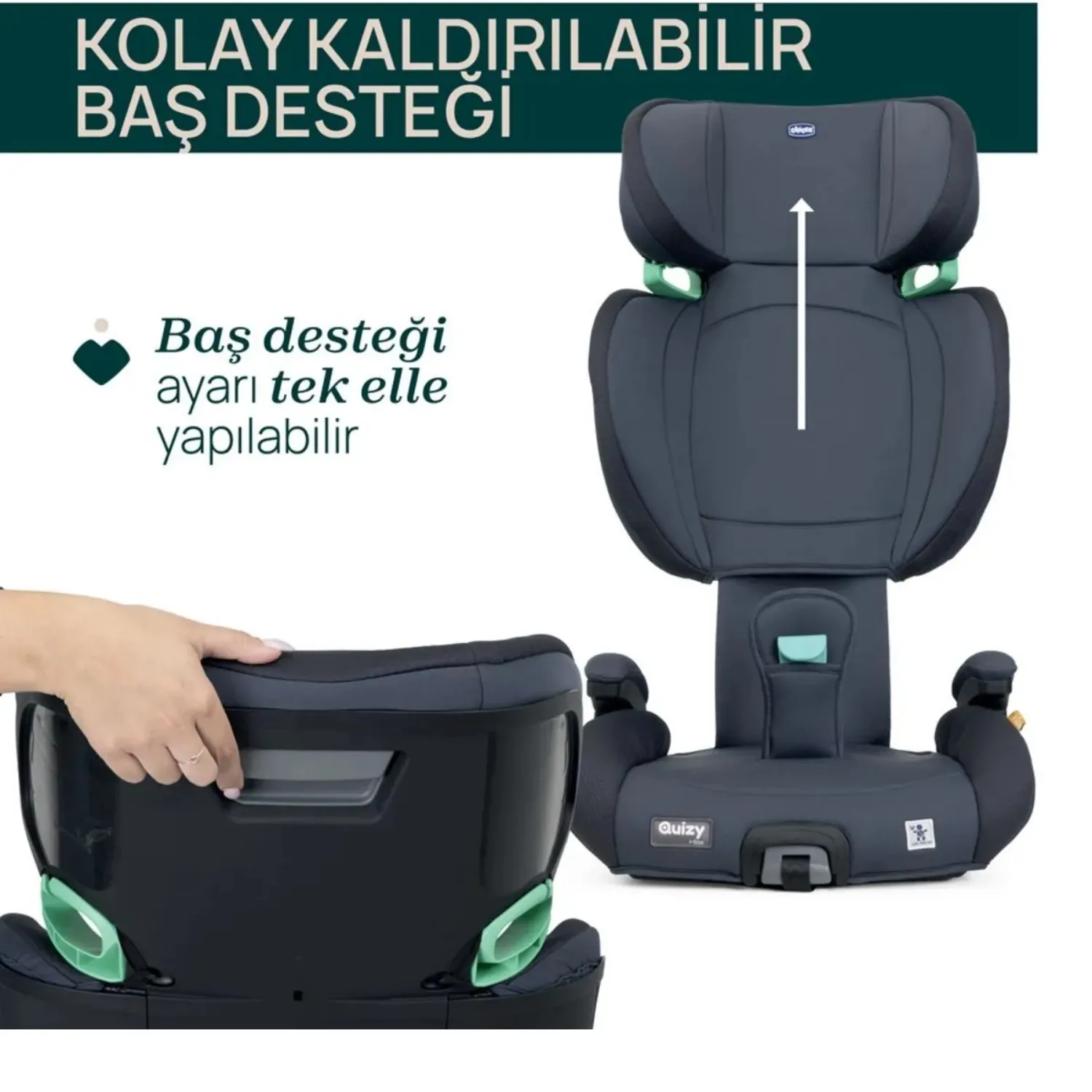 Chicco Quizy I-Size Oto Koltuğu 15-36 Kg India Ink
