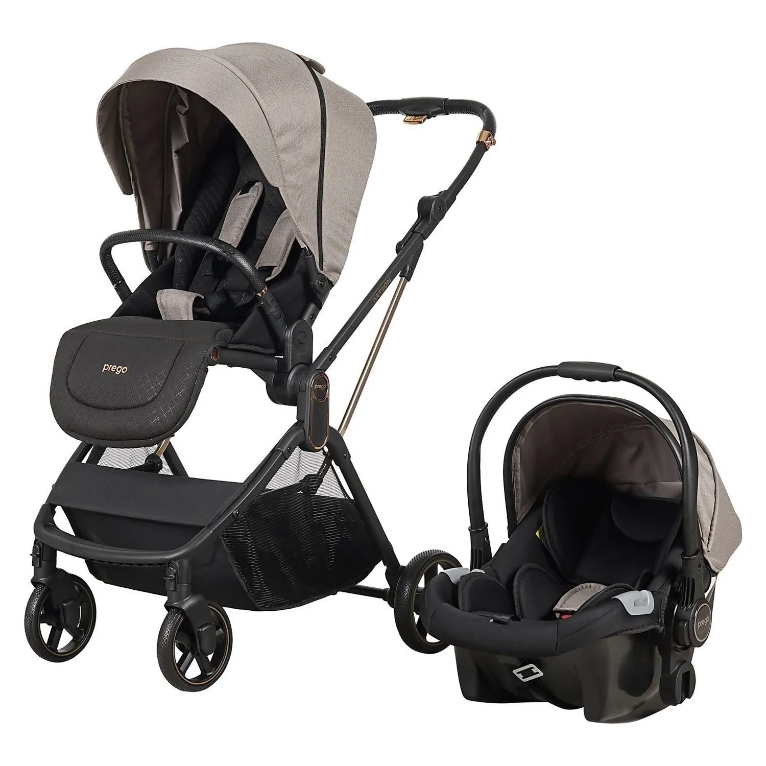 Prego 2244 Arteon Travel Sistem Bebek Arabası Bej