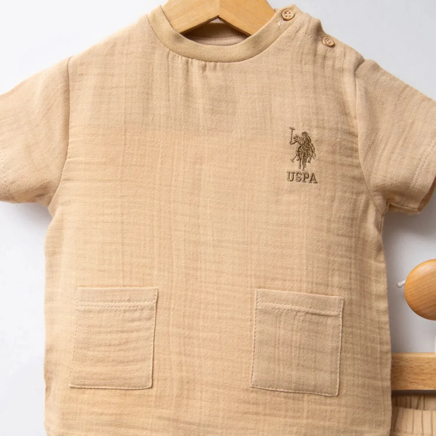U.S. Polo 2li Takım Bej