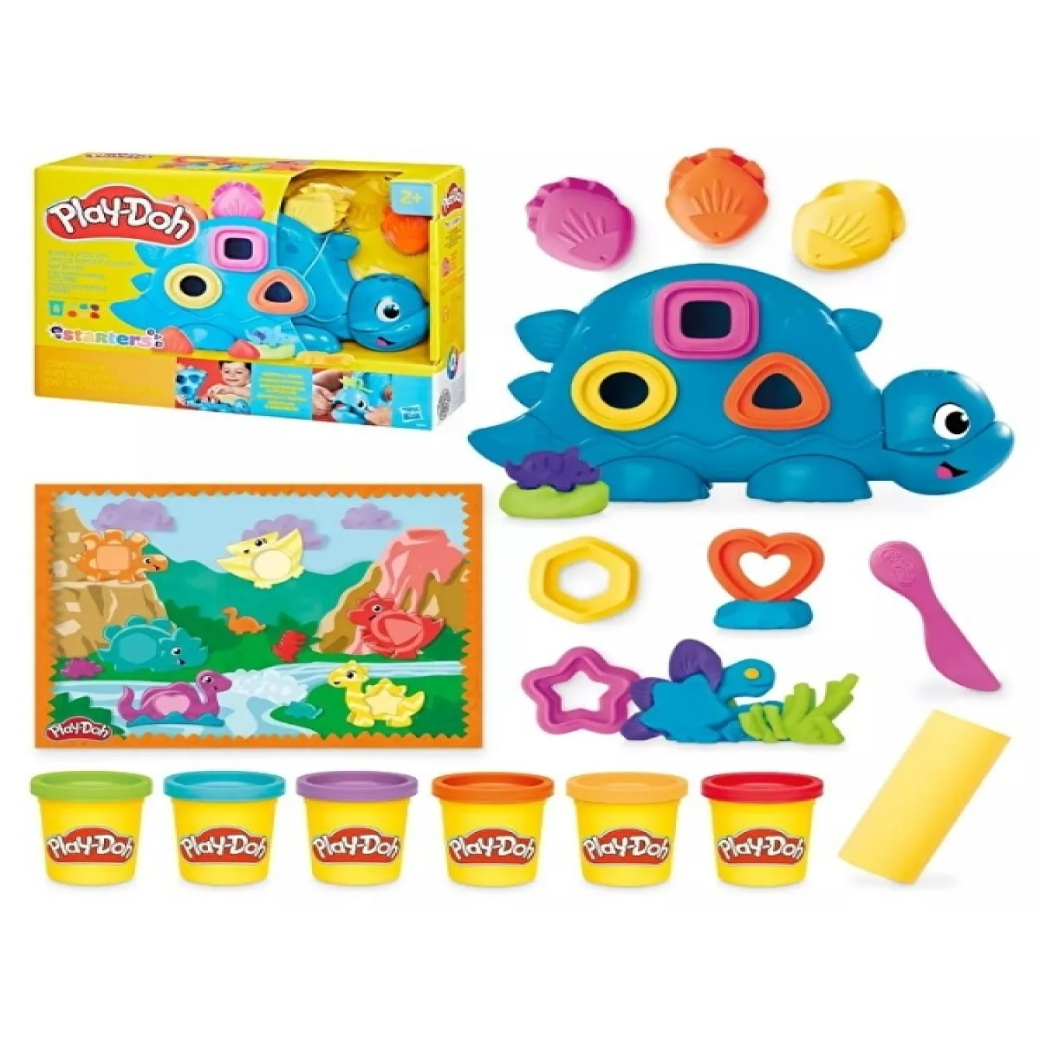 Play-Doh Shapes And Colors Dıno