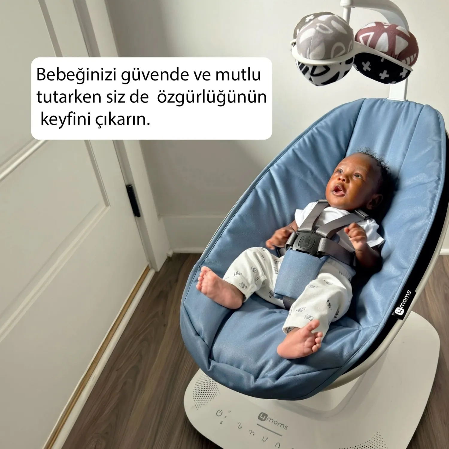 4moms MamaRoo 5.0 Elektrikli Ana Kucağı Slate Blue