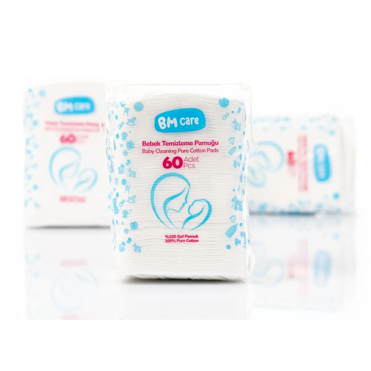 BM Care Temizleme Pamuğu 60lı x24