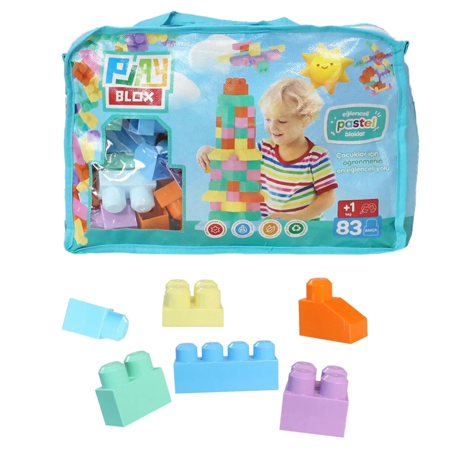 Playblox Blok Pastel 83 Parça