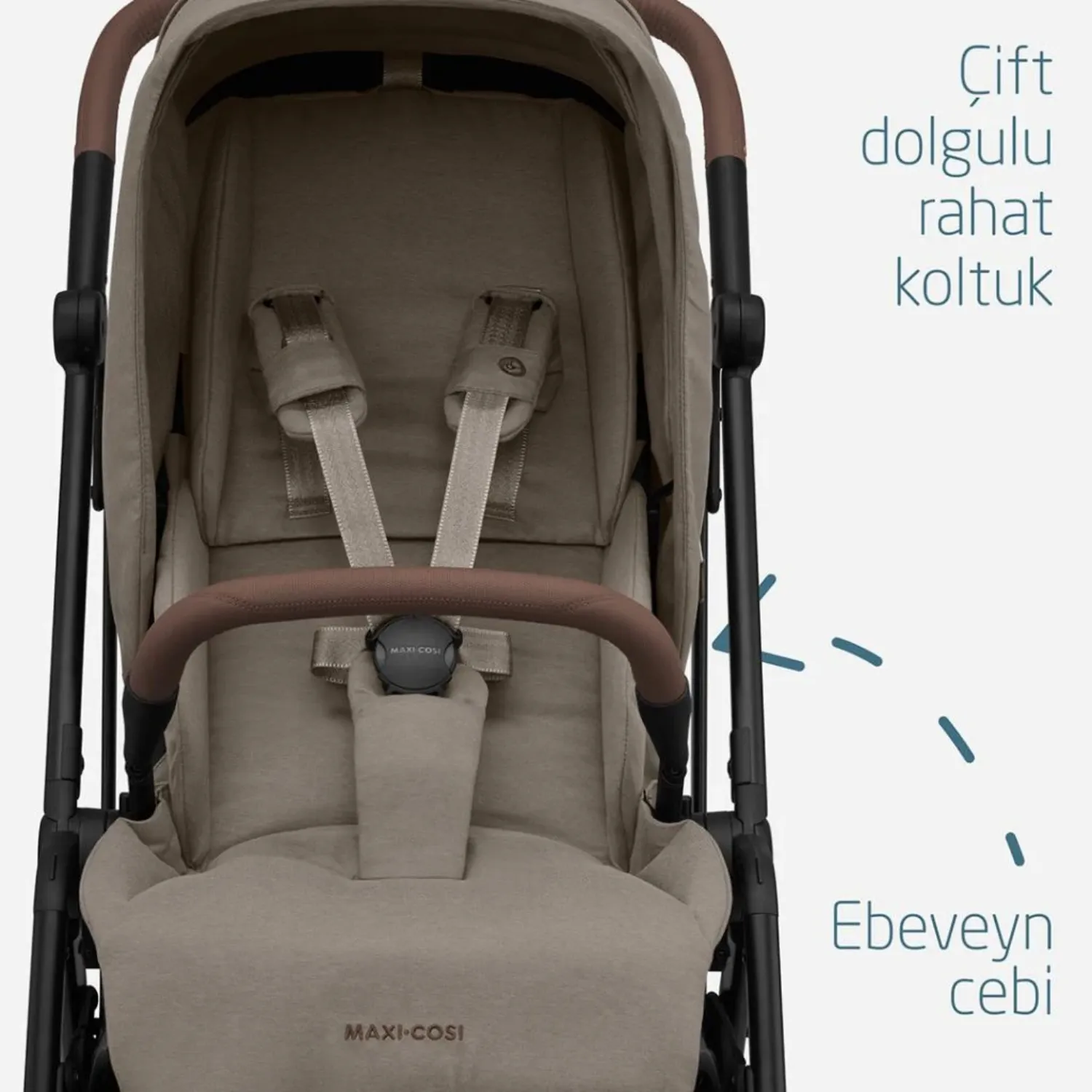 Maxi Cosi Leona2 Çift Yönlü Bebek Arabası Twillic Truffle