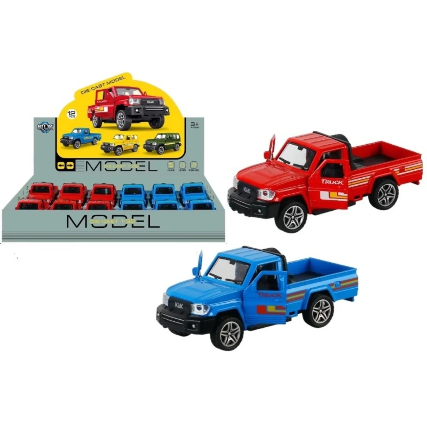 Vardem Çek Bırak Die-Cast Kamyonet Kapıları Açılır 1:32