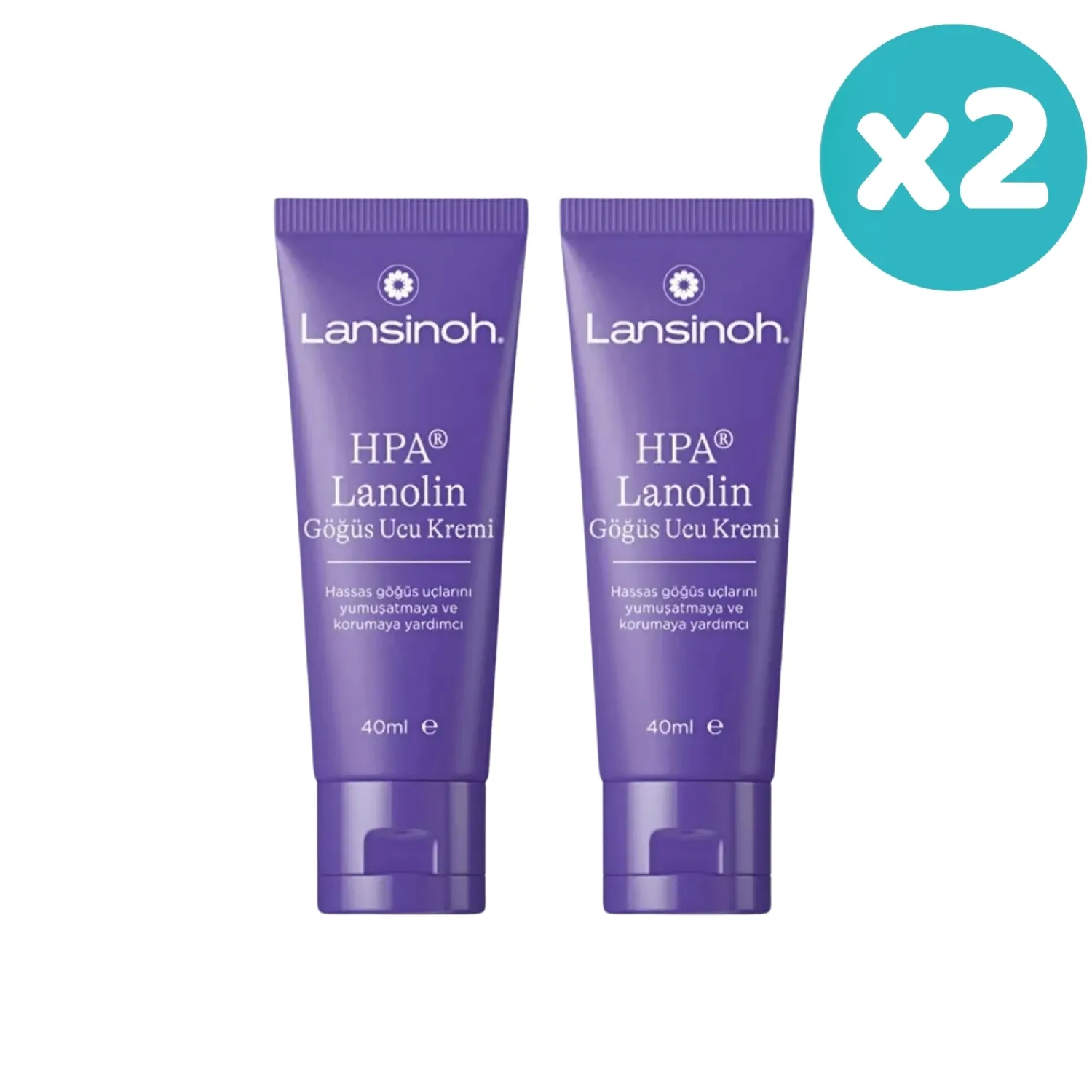Lansinoh Lanolin Göğüs Ucu Kremi 40 ml x 2 Adet
