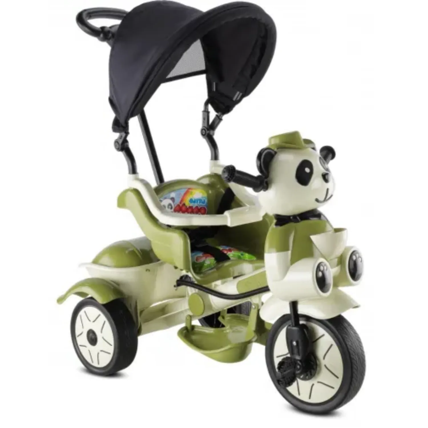 Babyhope Little Panda Bisiklet Yeşil Bej Babyhope Little Panda Bisiklet Yeşil Bej