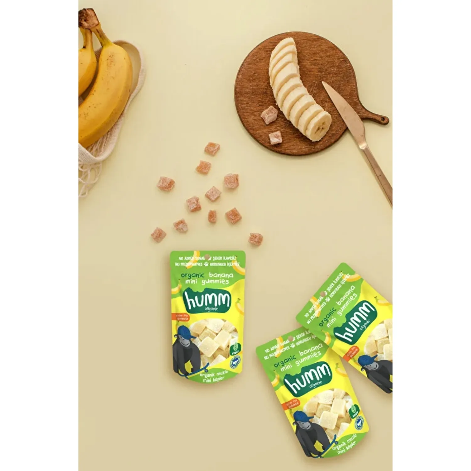Humm Organik Glutensiz Vegan Muzlu Mini Küpler 30gr