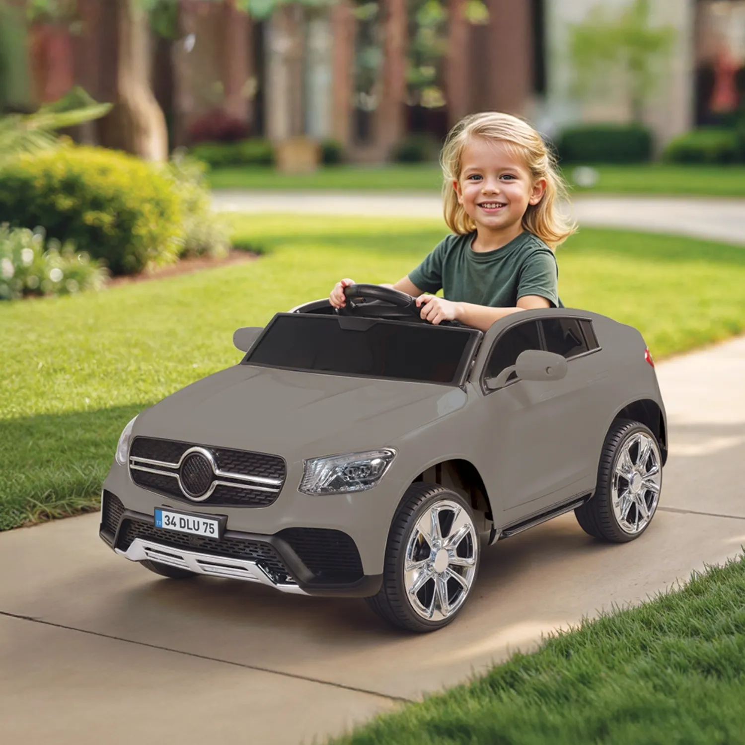 Dolu Grand SUV Akülü Araba Uzaktan Kumandalı 12V Kahverengi
