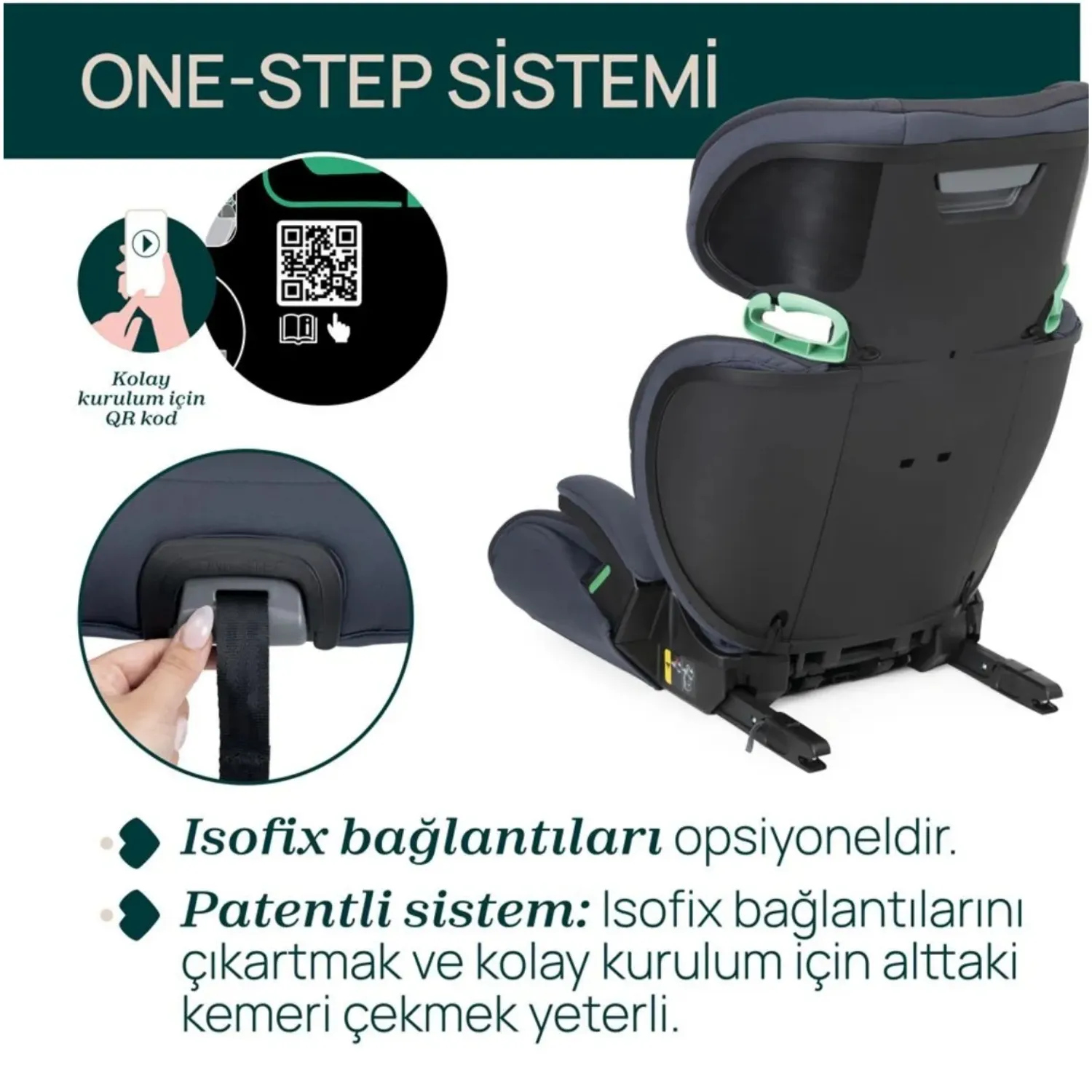 Chicco Quizy I-Size Oto Koltuğu 15-36 Kg India Ink