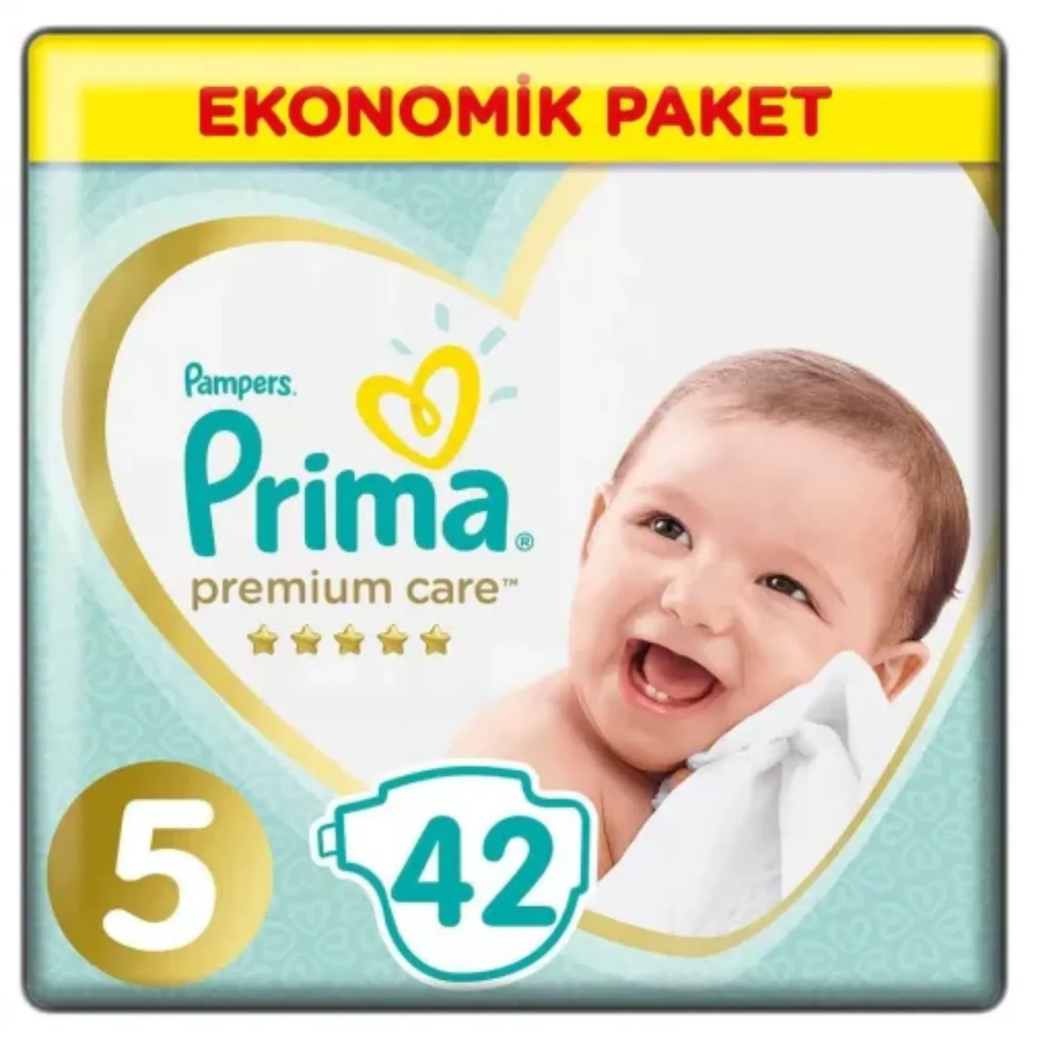 Prima Premium Care Bebek Bezi 5 Beden Juniour 18+ Kg 42Li Ekonomik Bm Care Sensitive Islak Mendilli 
