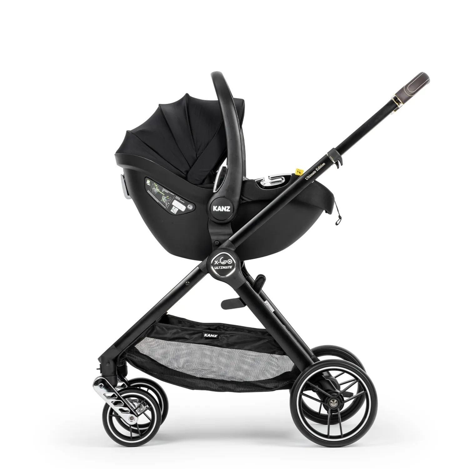 Kanz X-Go Ultimate Travel Sistem Bebek Arabası Silver Siyah