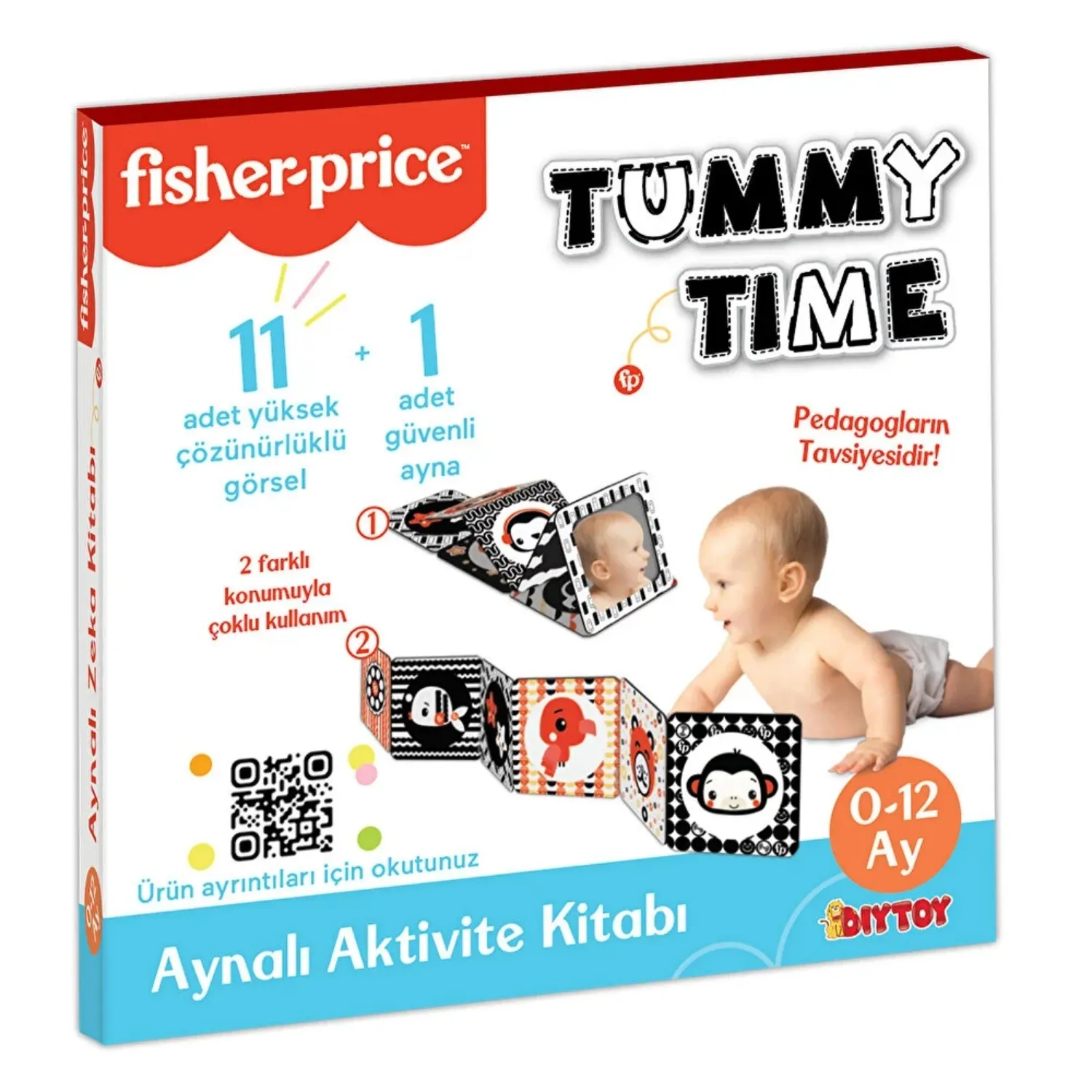 Fisher Price Tummy Time Aynalı Aktivite Kitabı