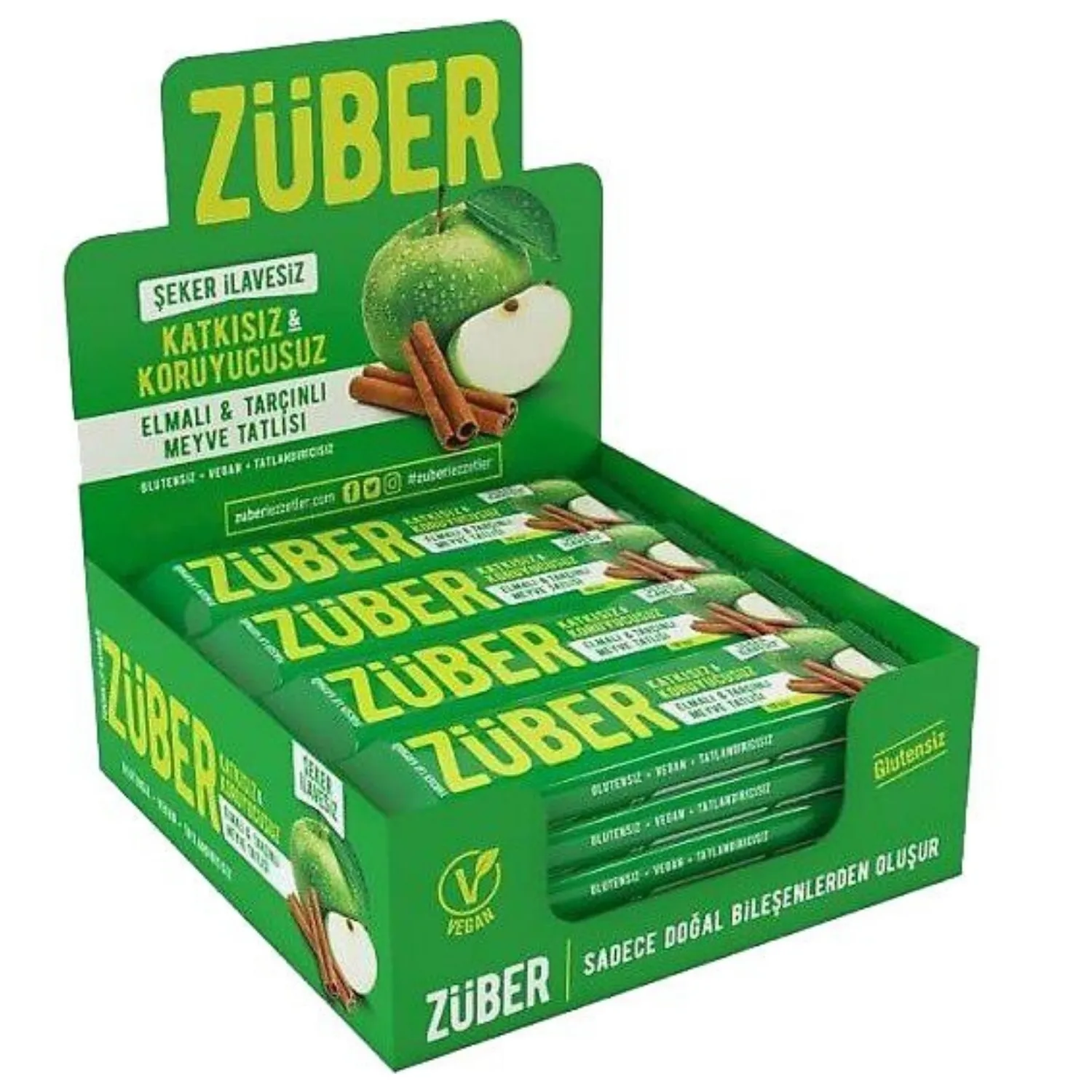 Züber Elmalı Ve Tarçınlı Meyve Bar 40gr