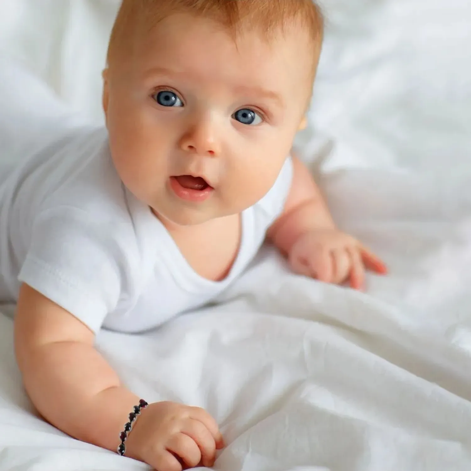 Babyjem Kehribar Bebek Bilekliği Vişne