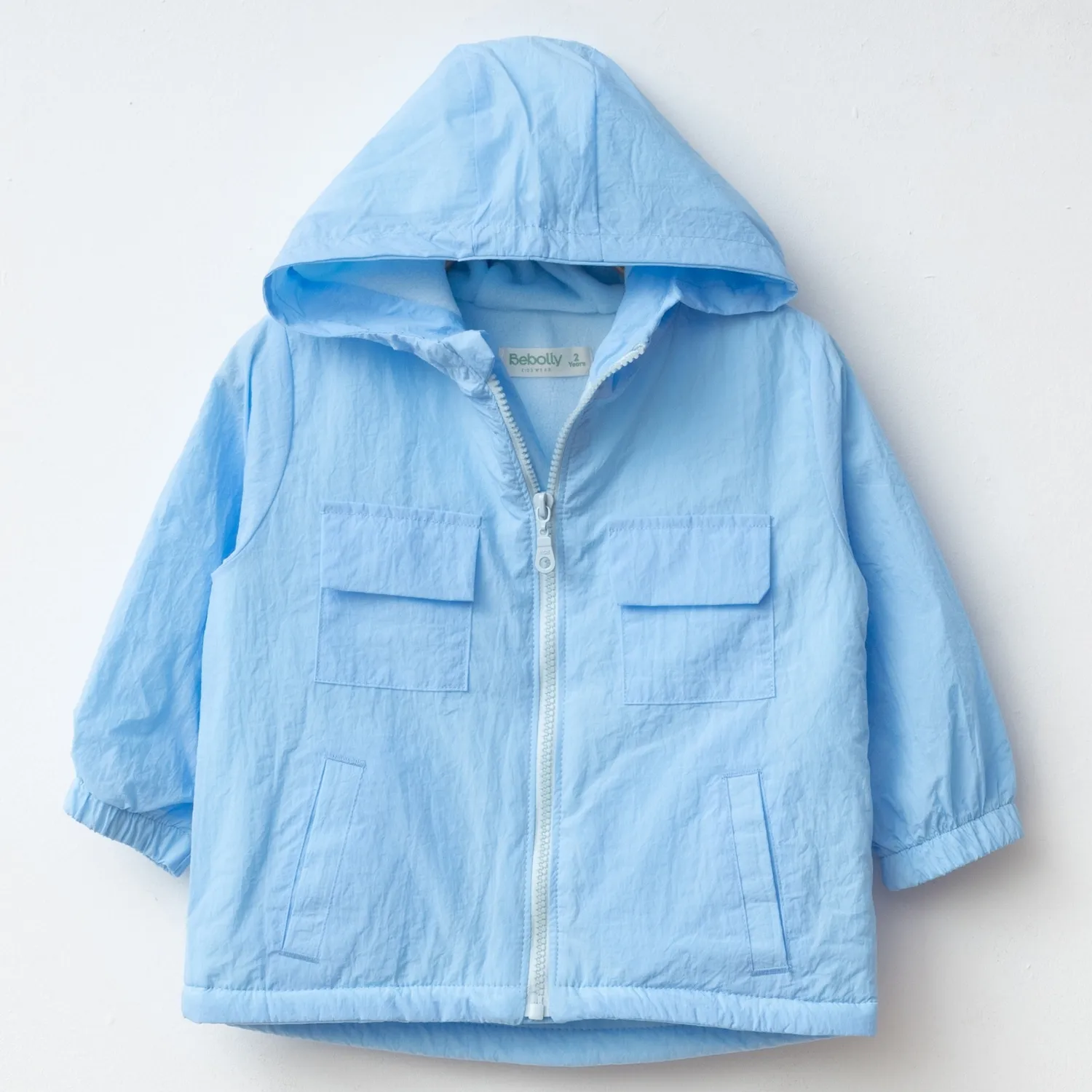 Bebolly Yağmurluk Cep Kapaklı Mavi